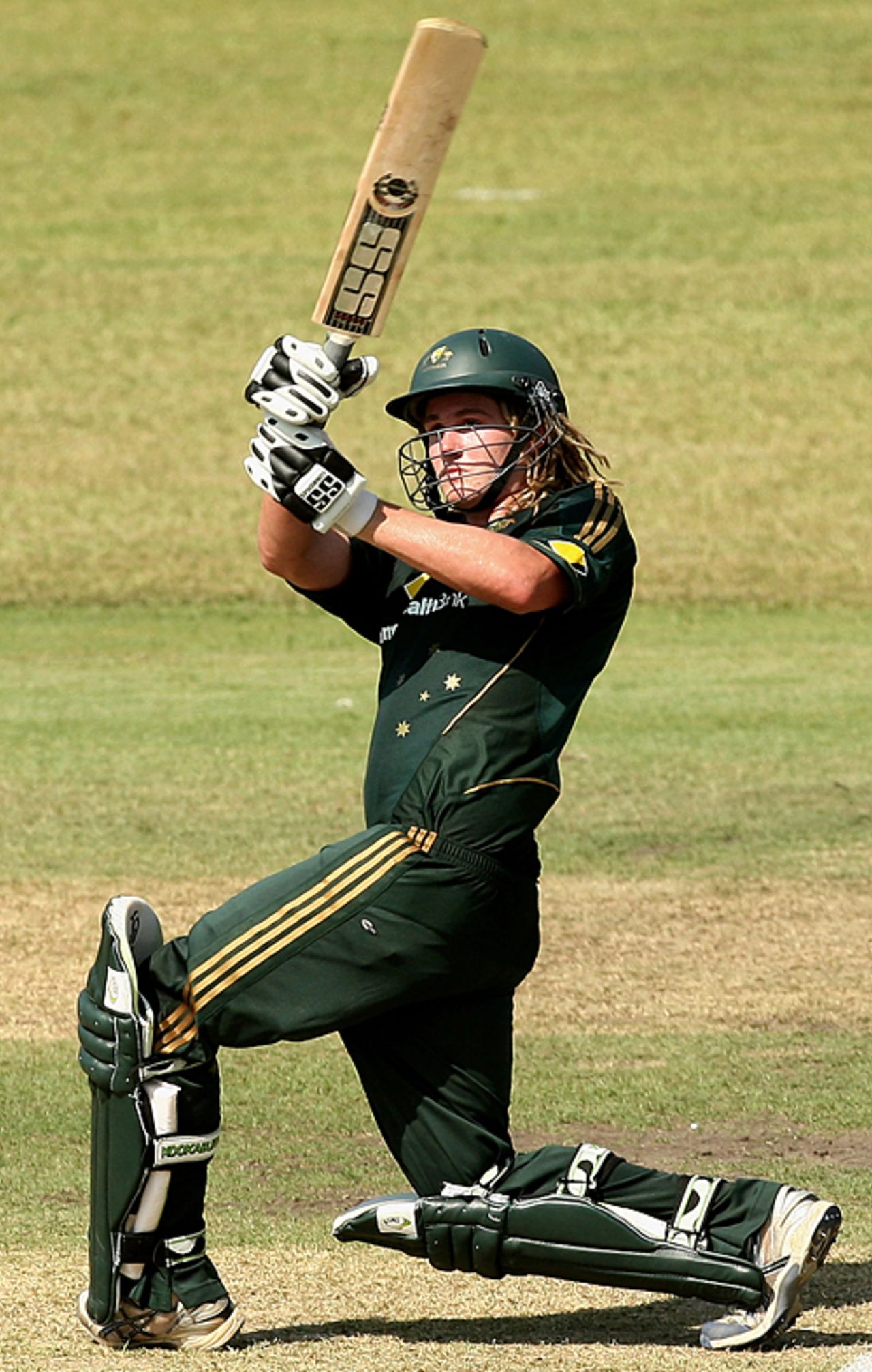 Tom Beaton cuts loose, Australia Under-19 v Sri Lanka Under-19, 1st Youth ODI, Darwin, October 2, 2009