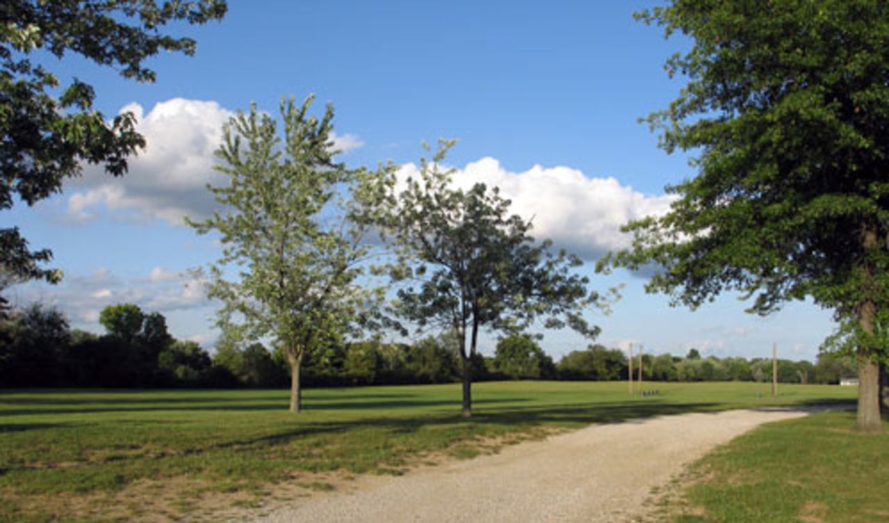 Indianapolis' Post Road Community Park site as it looks now, September 15, 2009