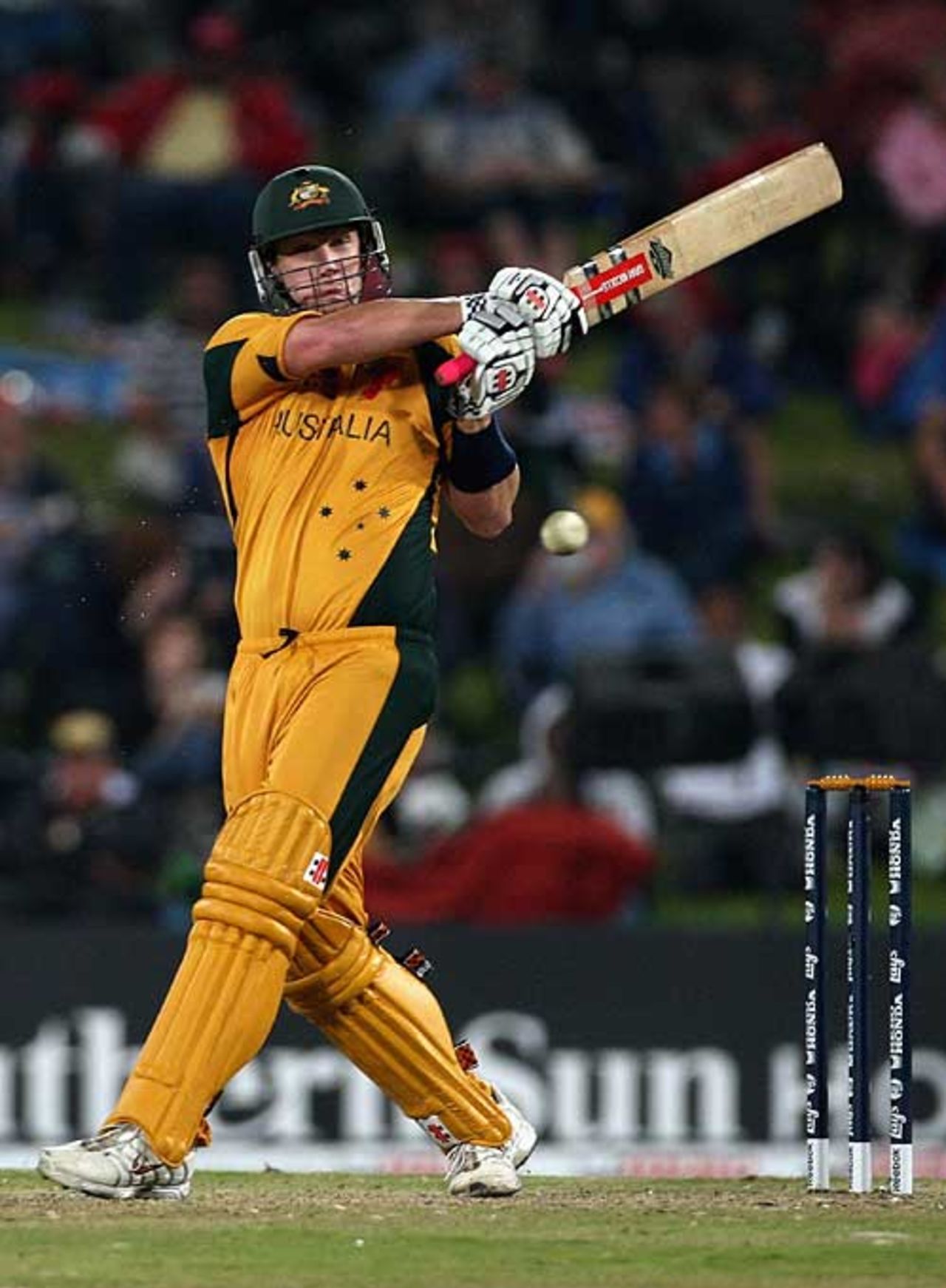 Cameron White played a vital innings after the loss of early wickets, Australia v New Zealand, Champions Trophy final, Centurion Park, October 5, 2009