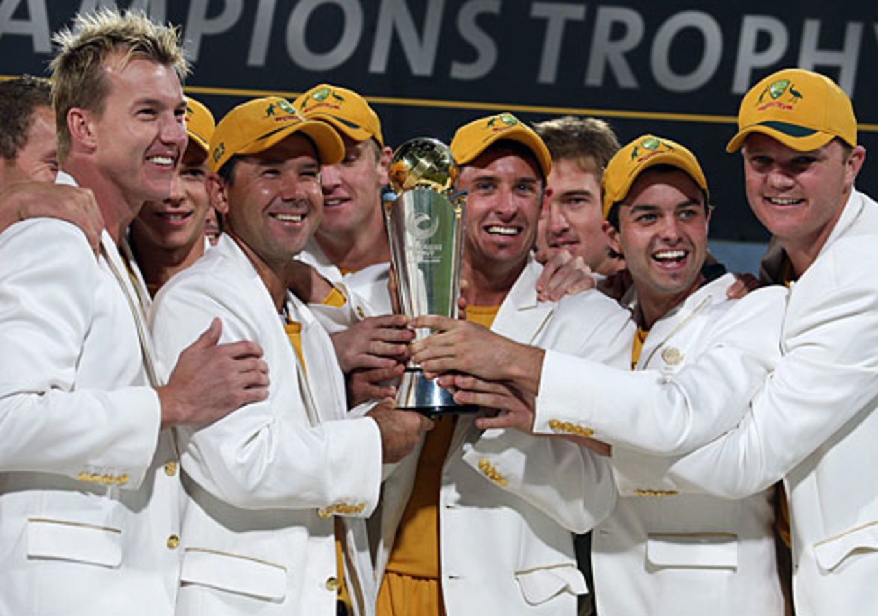 Australia lift the trophy, Australia v New Zealand, ICC Champions Trophy final, Centurion, October 5, 2009