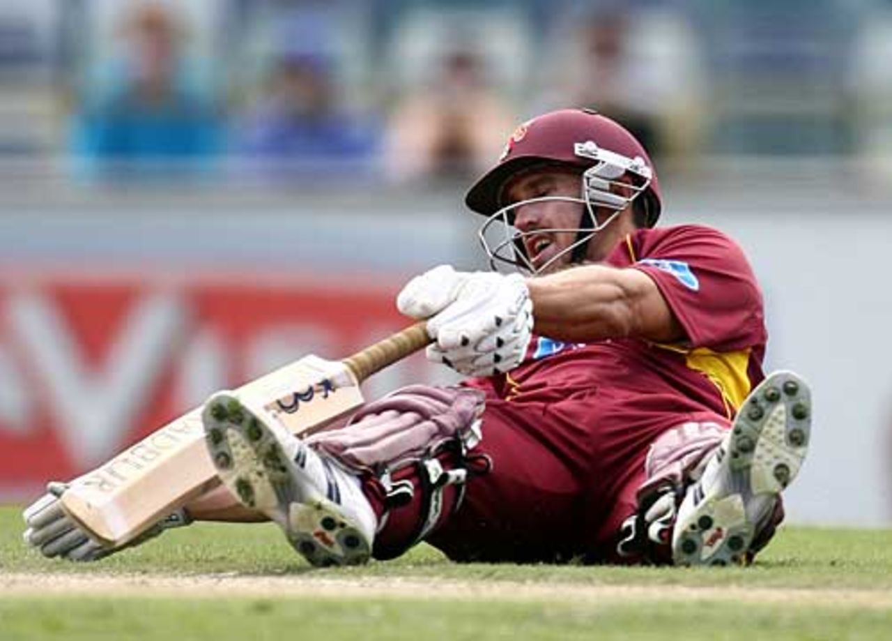 Lee Carseldine flat-out while making his 54, Western Australia v Queensland, FR Cup, Perth, October 11, 2009