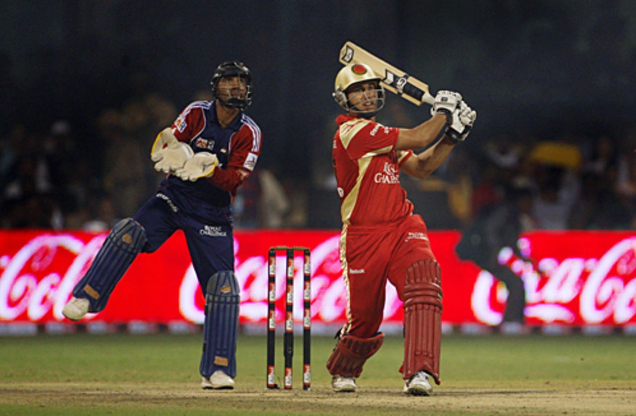 Ross Taylor dispatches another one for six, Bangalore Royal Challengers v Delhi Daredevils, Champions League Twenty20, League B, Bangalore, October 17, 2009