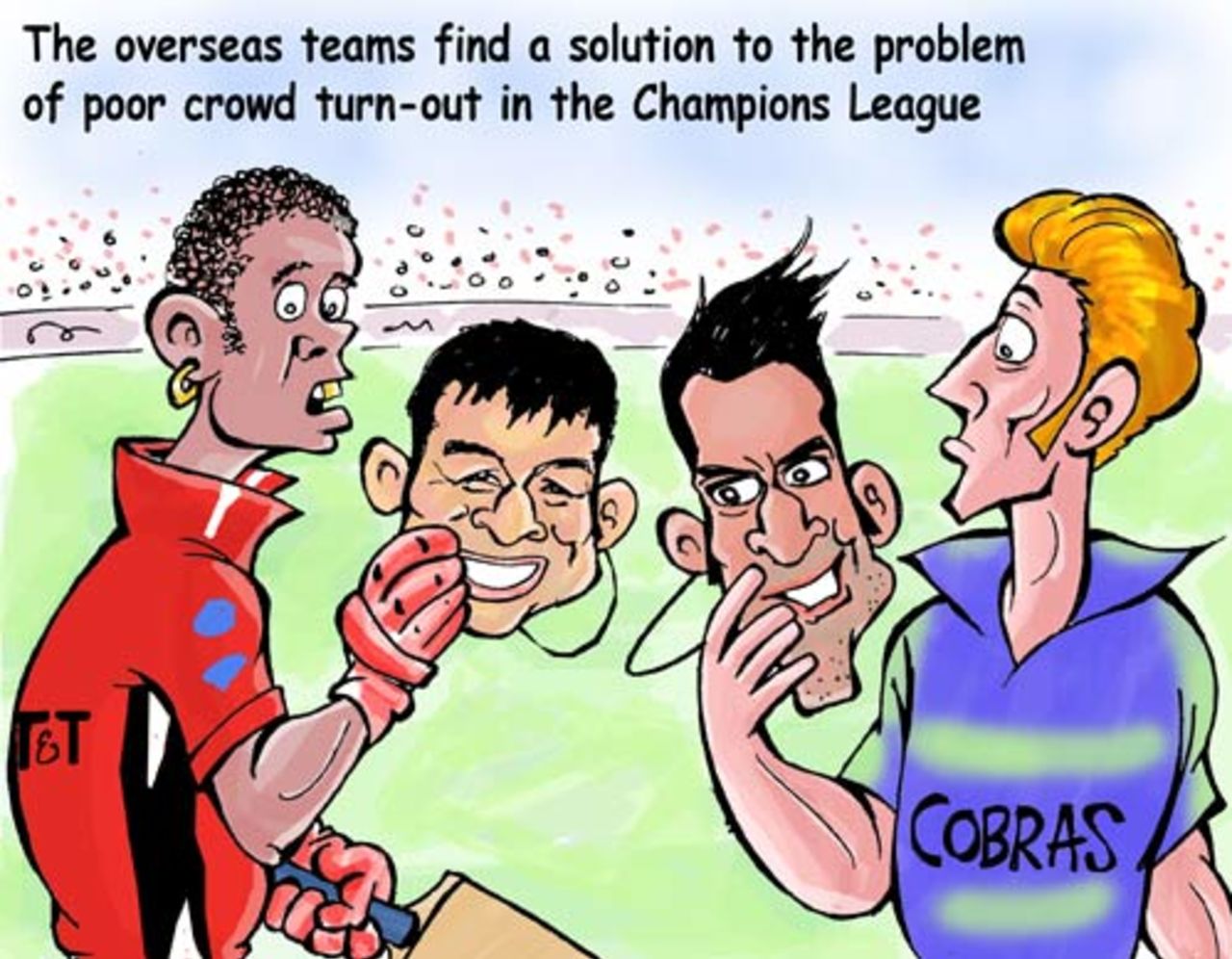 Cartoon: Masked foreigners