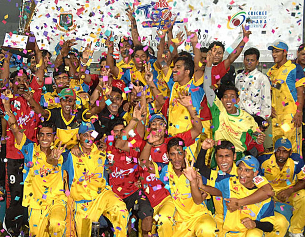Abahani Limited are the Dhaka Premier Division T20 champions, Abahani Limited v Gazi Tank, Dhaka Premier Division T20 Tournament final, Mirpur, October 21, 2009
