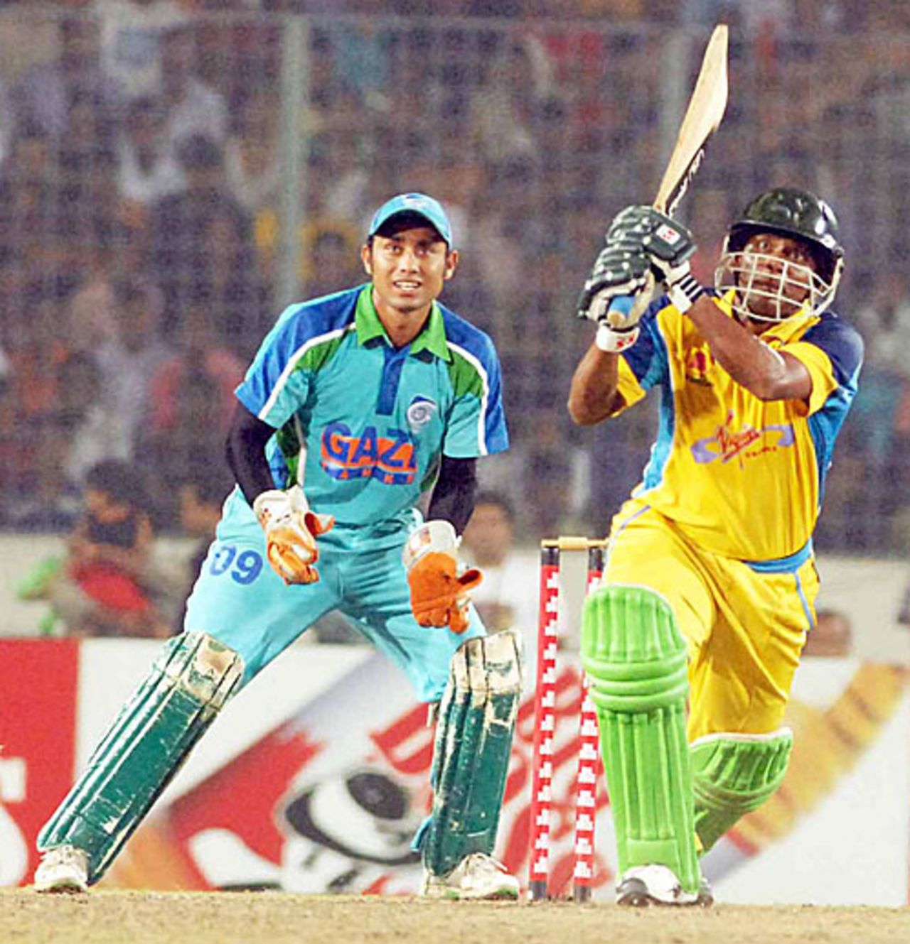 Mohammad Rafique bats for Abahani Limited , Abahani Limited v Gazi Tank, Dhaka Premier Division T20 Tournament final, Mirpur, October 21, 2009