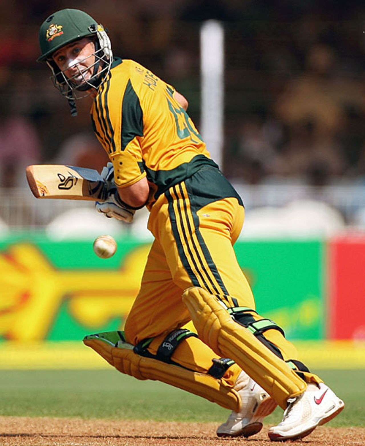 A deft touch from Michael Hussey, India v Australia, 1st ODI, Vadodara, October 25, 2009