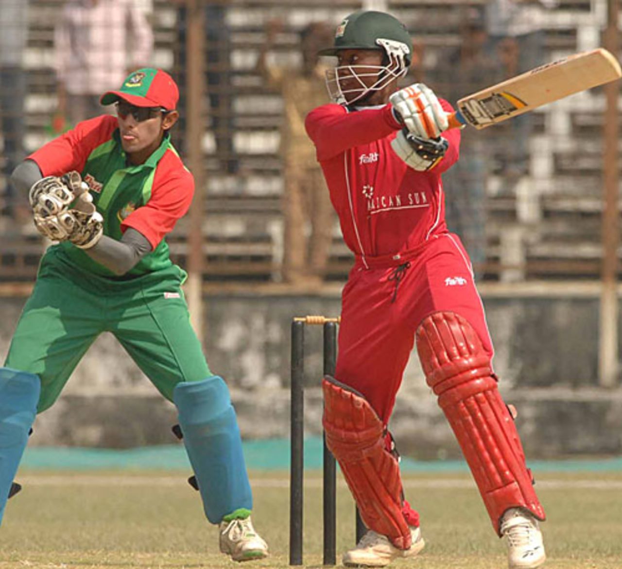 Tatenda Taibu goes on the offensive, Bangladesh Cricket Board XI v Zimbabweans, Fatullah, October 25, 2009