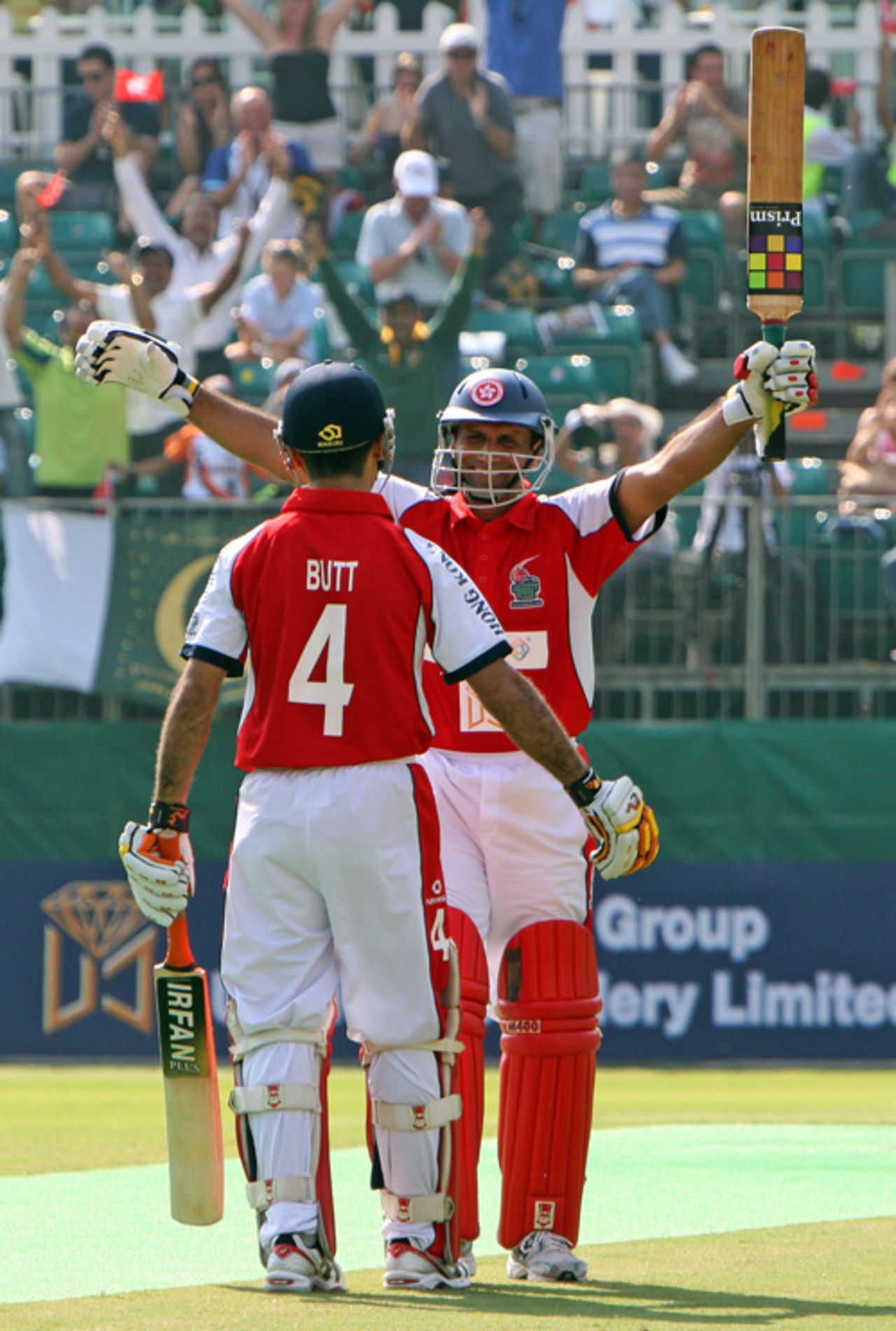 Najeeb Amar and Hussain Butt enjoy another victory for Hong Kong