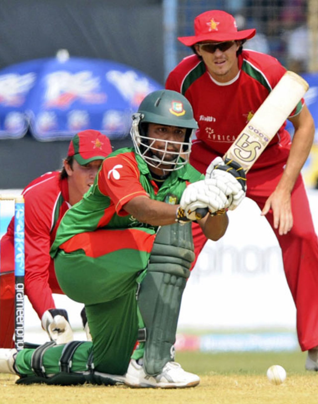 Tamim Iqbal shapes to play a stroke, Bangladesh v Zimbabwe, 4th ODI, Chittagong, November 3, 2009