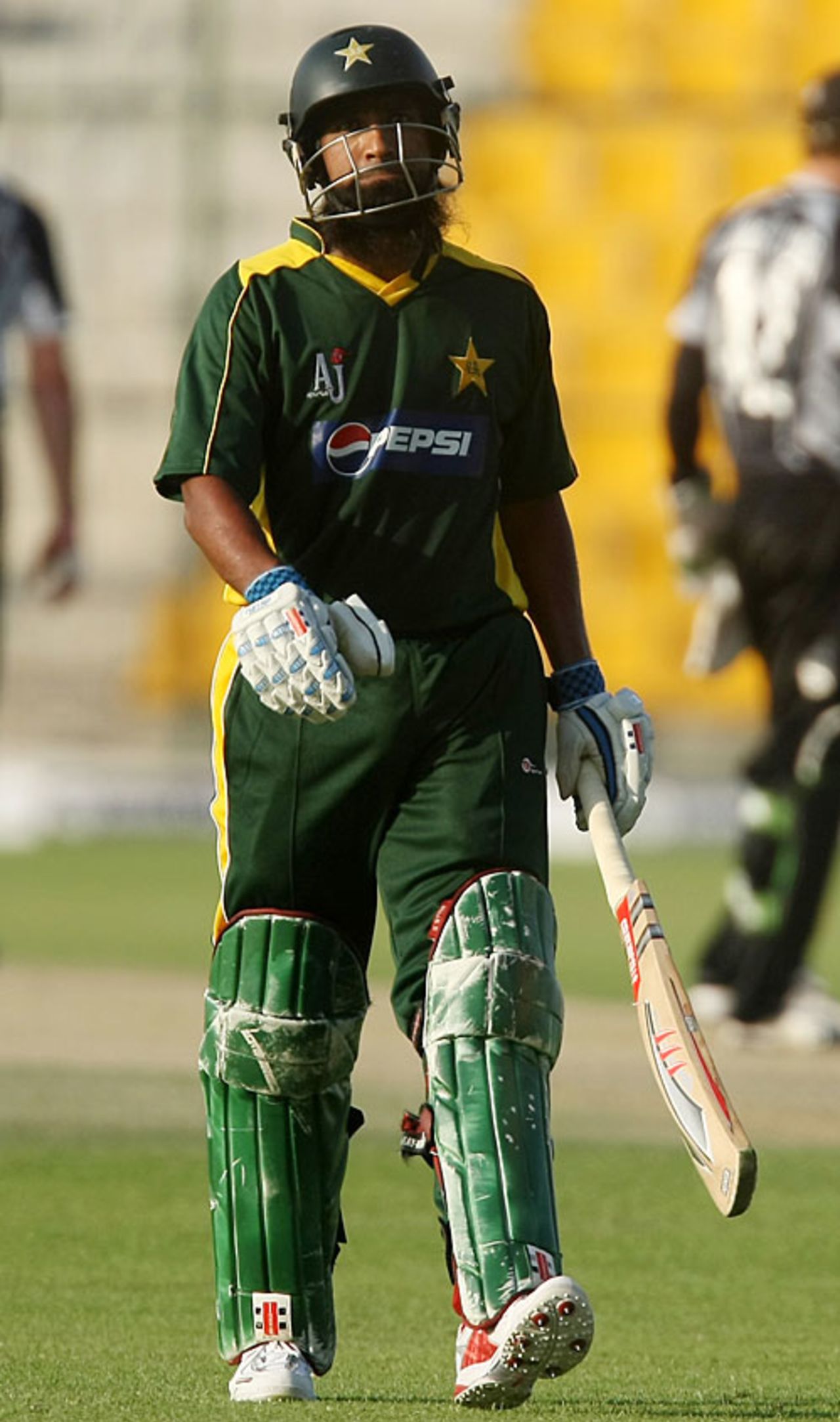 Mohammad Yousuf heads back after being run out, Pakistan v New Zealand, 1st ODI, Abu Dhabi, November 3, 2009