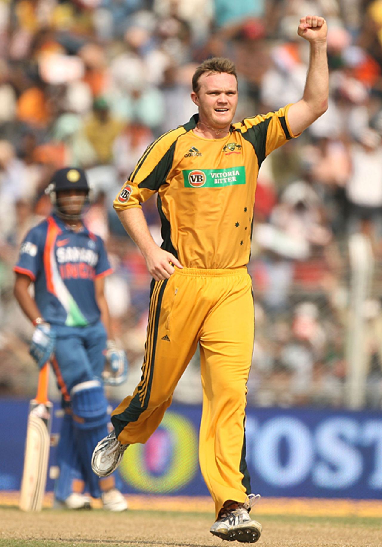 Doug Bollinger starred with five wickets, India v Australia, 6th ODI, Guwahati, November 8, 2009