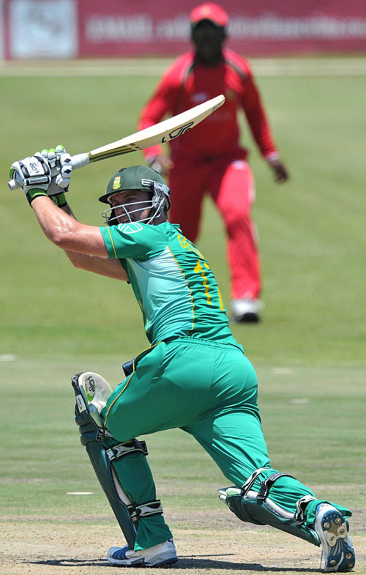 AB de Villiers whips it past square leg, South Africa v Zimbabwe, 1st ODI, Benoni, November 8, 2009