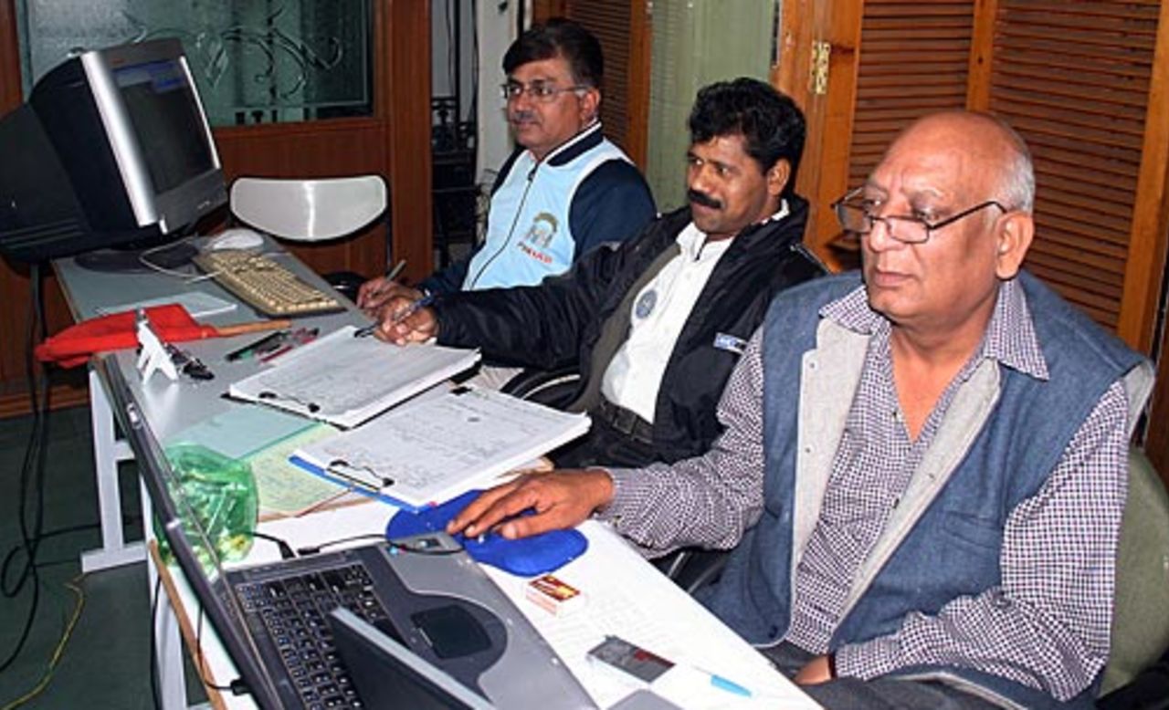 Rakesh Sanghi, the BCCI scorer, in Mohali