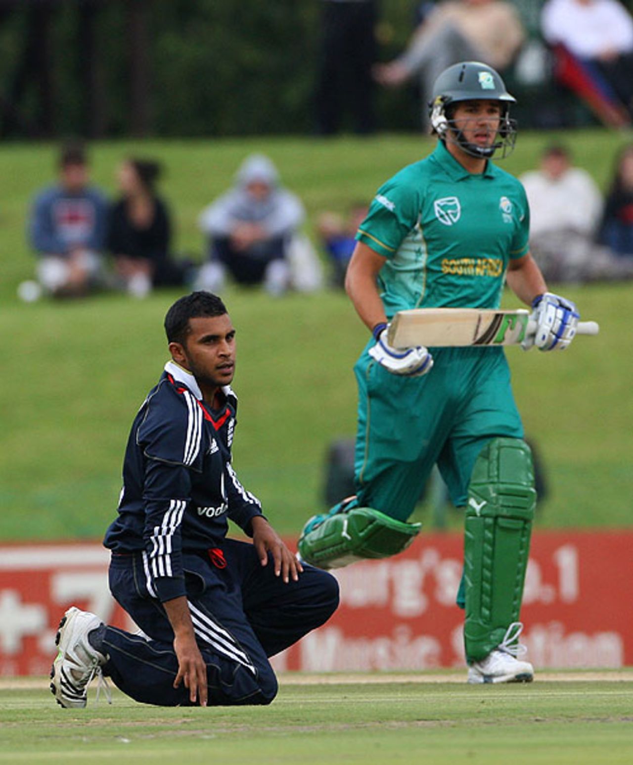 Adil Rashid enjoyed a better day than at Centurion on Sunday, but was still made to work hard, England XI, South Africa A v England XI, Potchefstroom, Nov 17, 2009