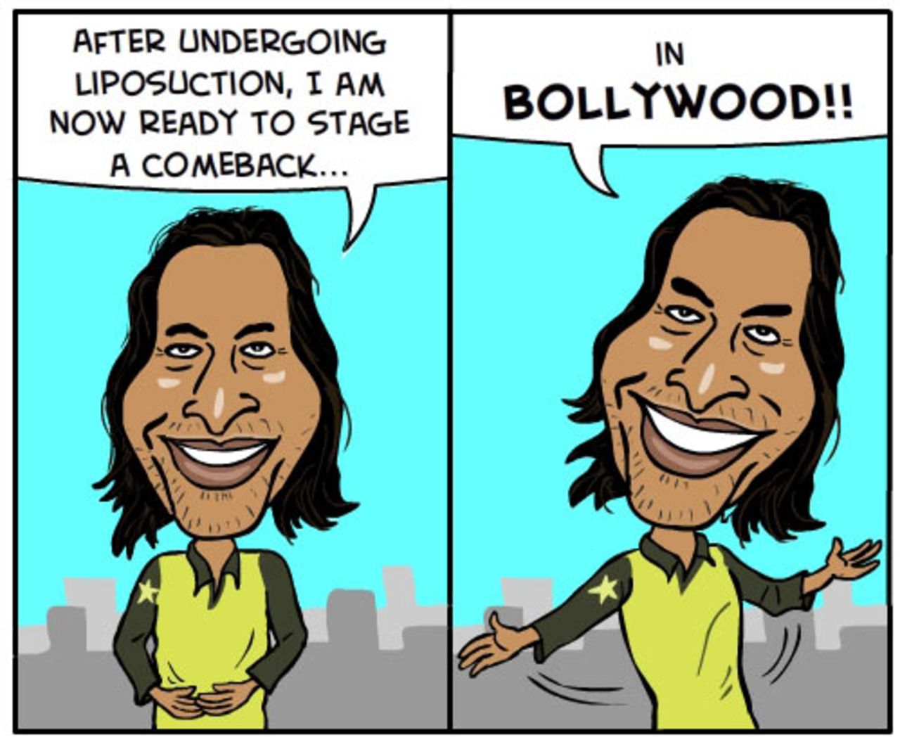 Cartoon: Shoaib Akhtar