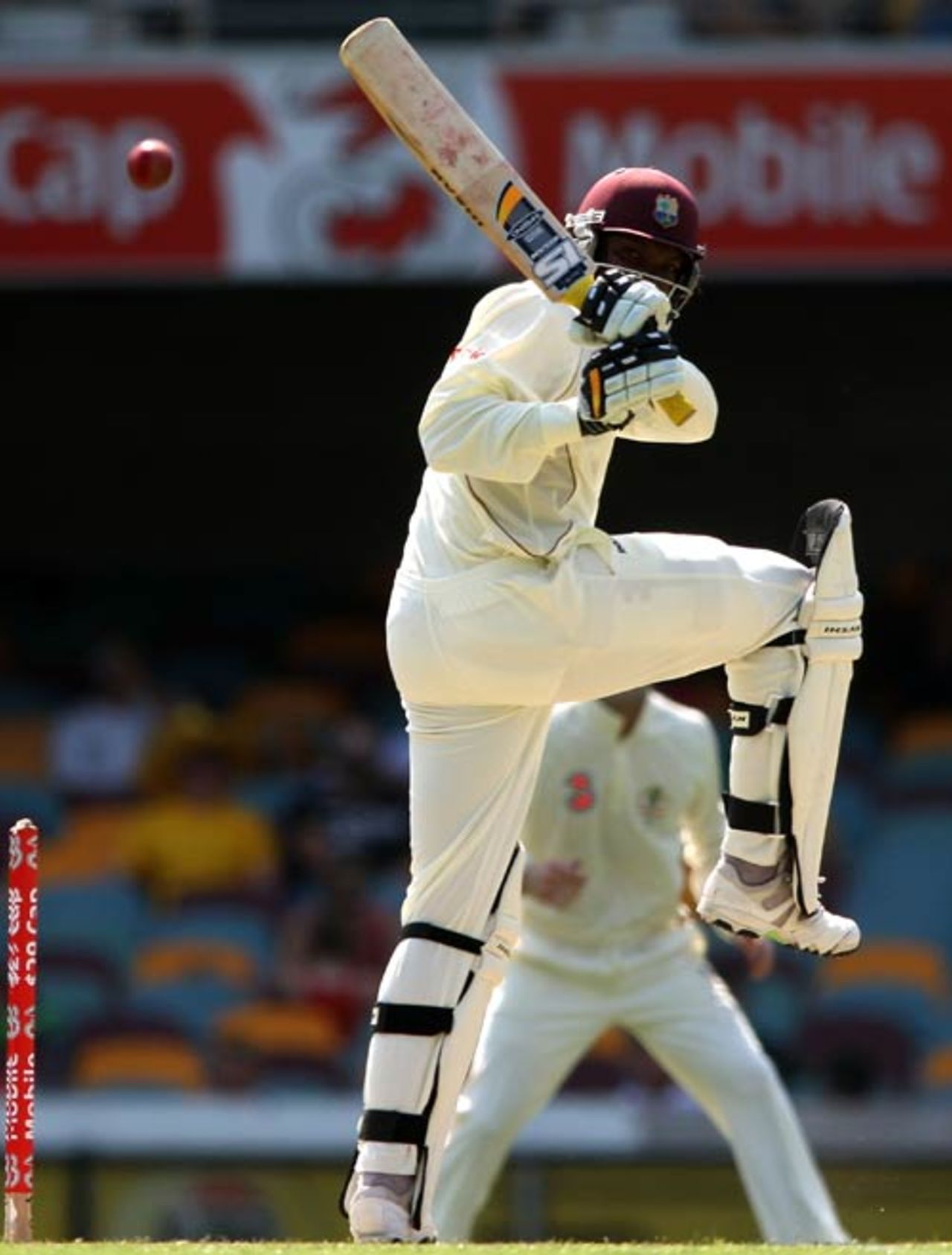 Chris Gayle goes on the attack, Australia v West Indies, 1st Test, Brisbane, 2nd day, November 27, 2009