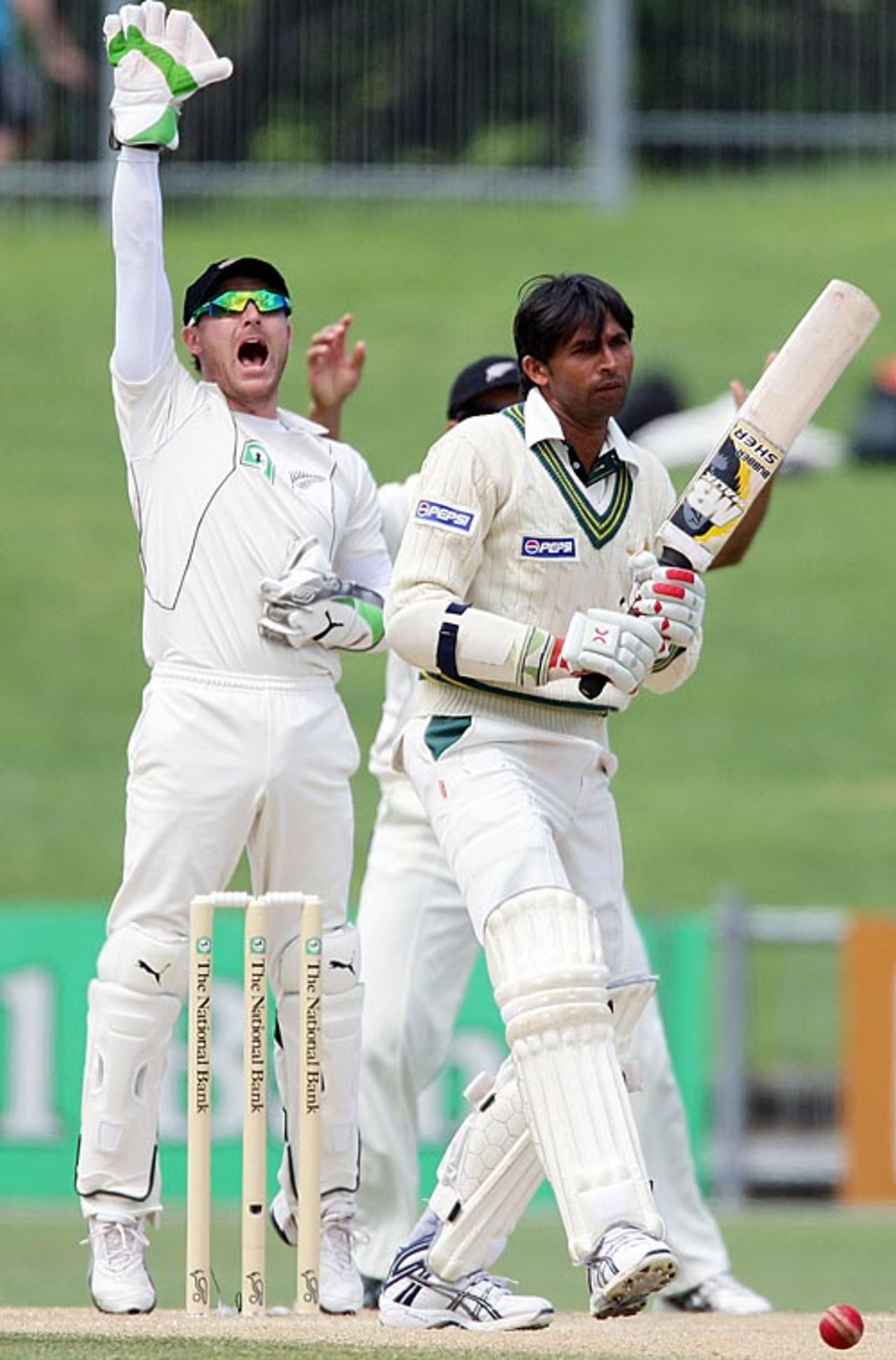 Brendon McCullum appeals against Mohammad Asif, New Zealand v Pakistan, 3rd Test, Napier, 5th day, December 15, 2009