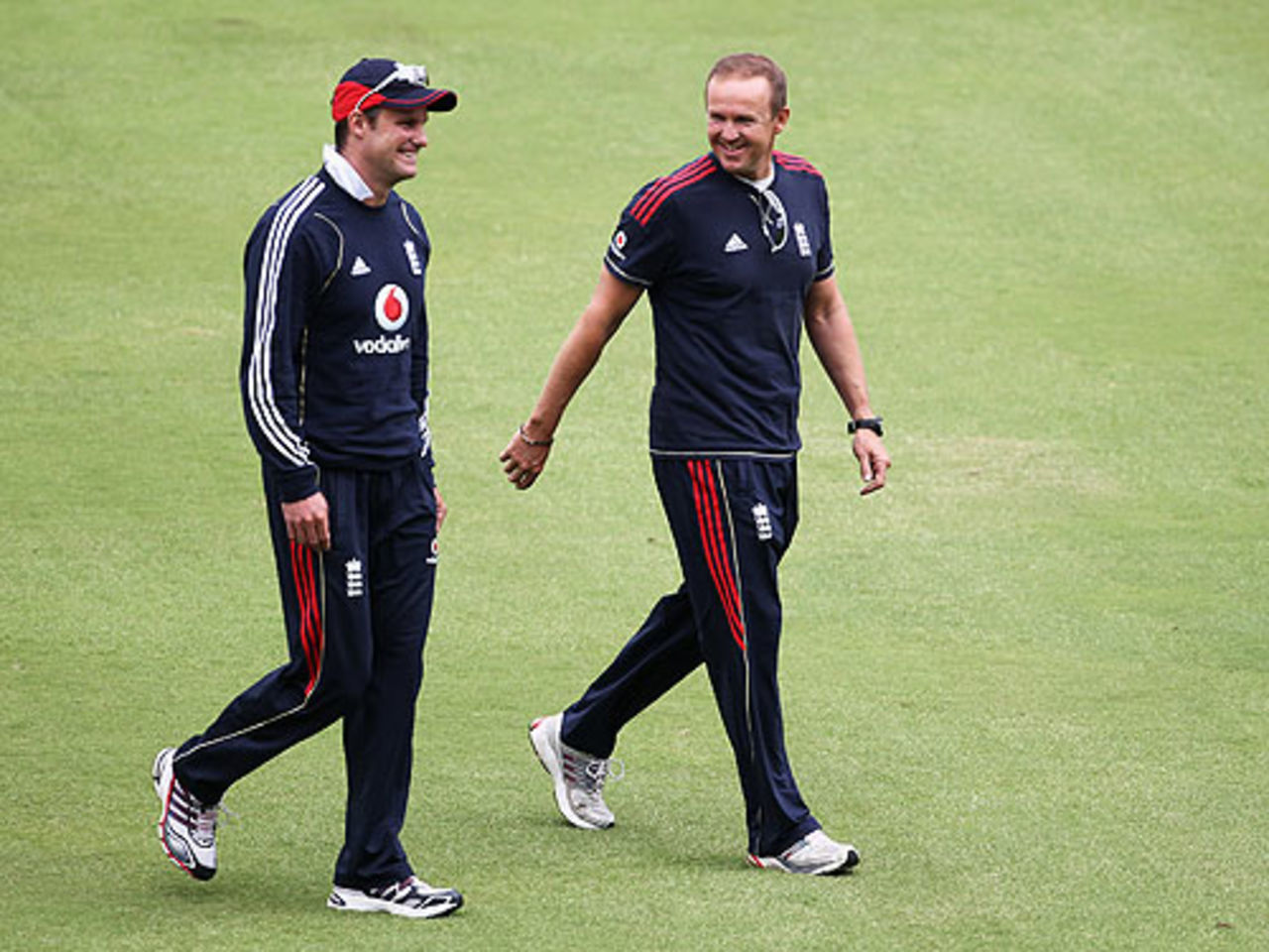 Andy Flower and Andrew Strauss are in a buoyant mood ahead of the first Test, South Africa v England, 1st Test, Centurion, December 15, 2009