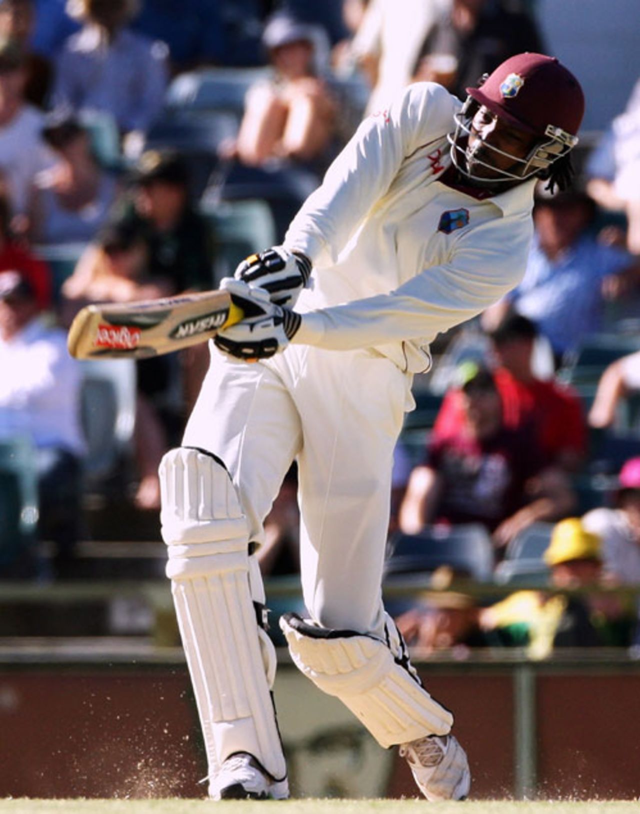 Chris Gayle shows his amazing power, Australia v West Indies, 2nd Test, Perth, 17 December, 2009