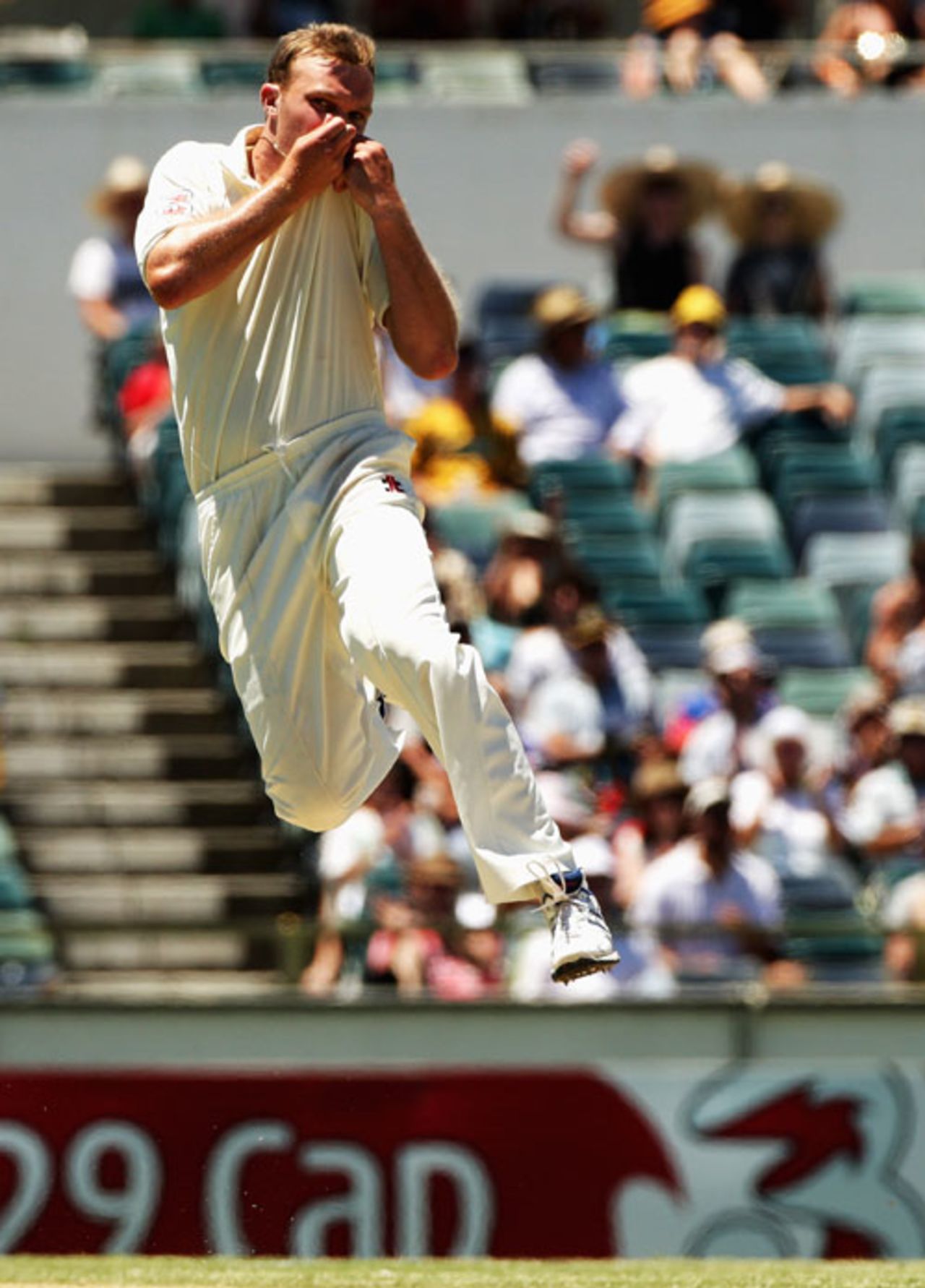 Doug Bollinger gets excited with his third wicket | ESPNcricinfo.com