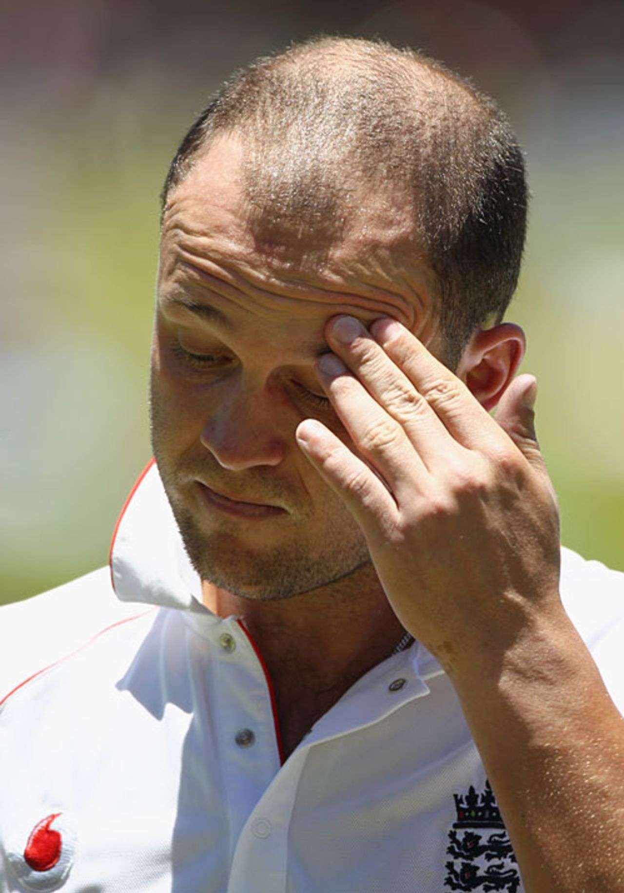 Jonathan Trott was left regretting the rash stroke that brought about his dismissal, South Africa v England, 1st Test, Centurion, December 18, 2009