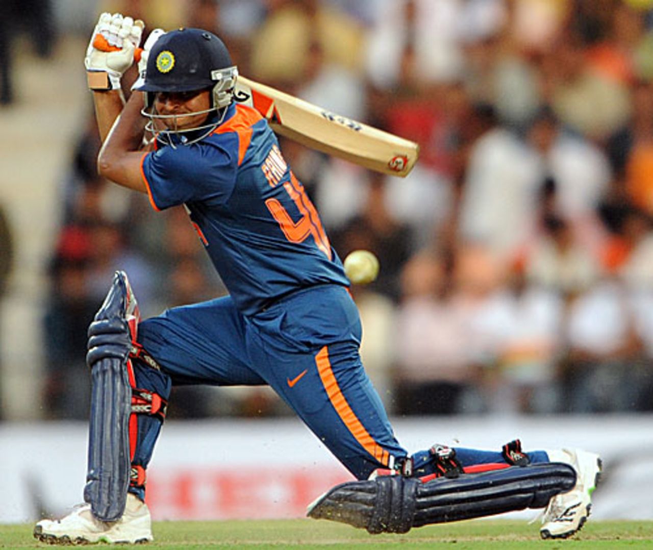 Suresh Raina plays a stylish square drive, India v Sri Lanka, 2nd ODI, Nagpur, December 18, 2009