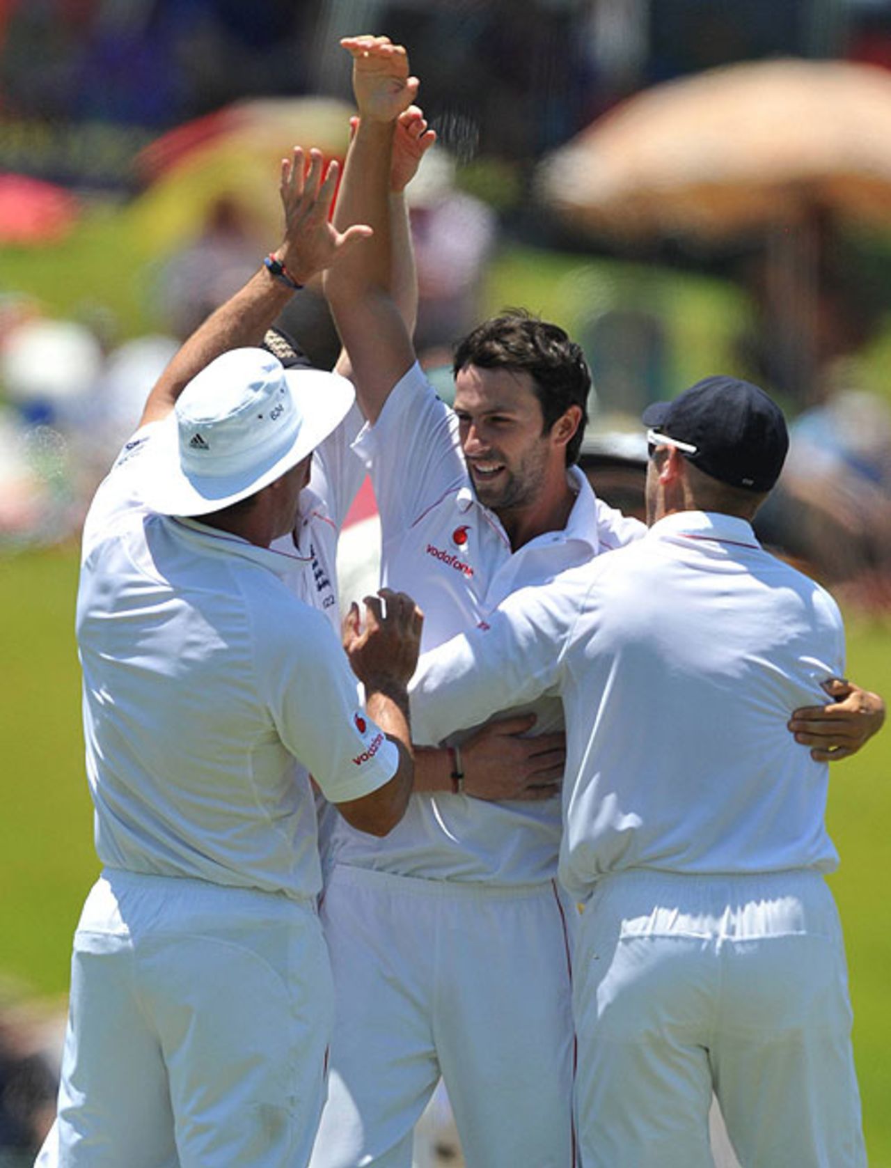 Graham Onions claimed the vital wicket of Graeme Smith on the fourth morning, South Africa v England, 1st Test, Centurion, December 19, 2009
