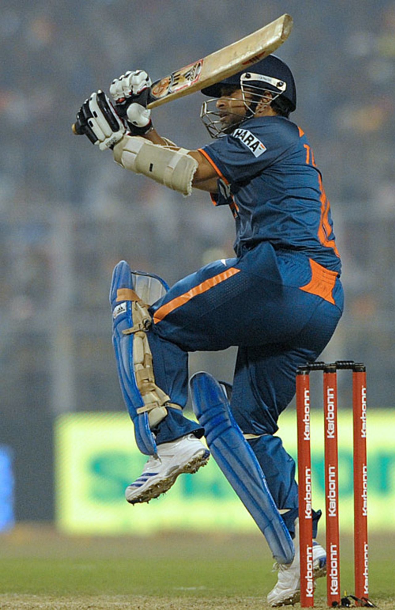 Sachin Tendulkar flicks, India v Sri Lanka, 4th ODI, Kolkata, December 24, 2009