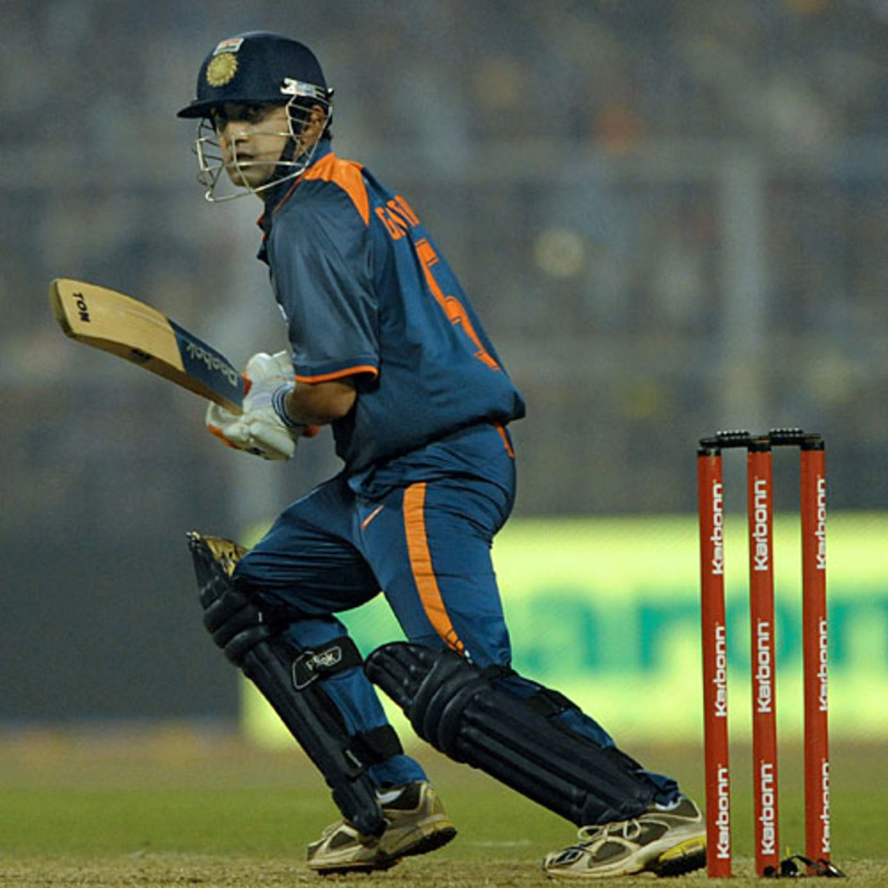 Gautam Gambhir guides it past point, India v Sri Lanka, 4th ODI, Kolkata, December 24, 2009