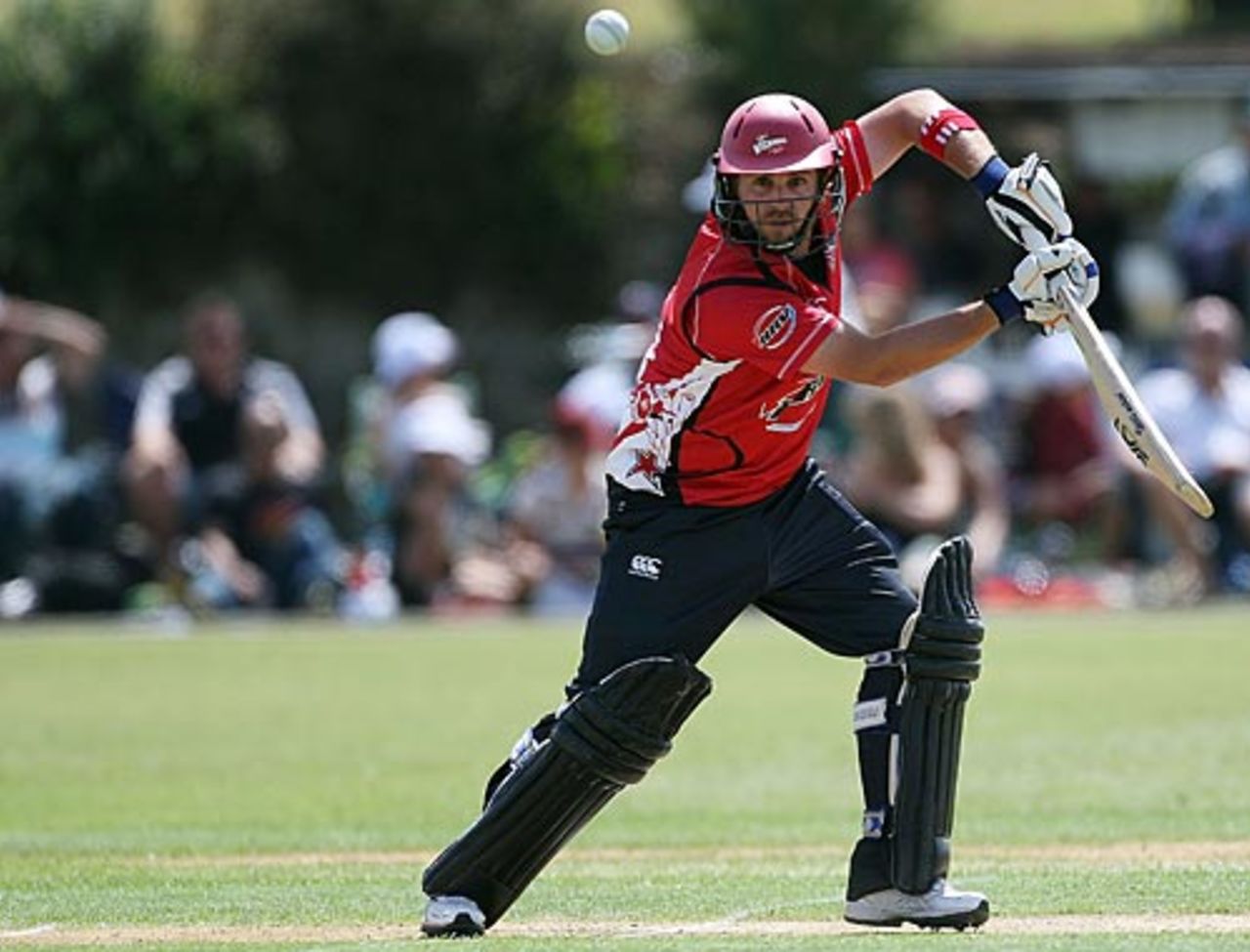 Michael Papps in action, Auckland v Canterbury, HRV Twenty20 Cup, Auckland, January 4, 2009