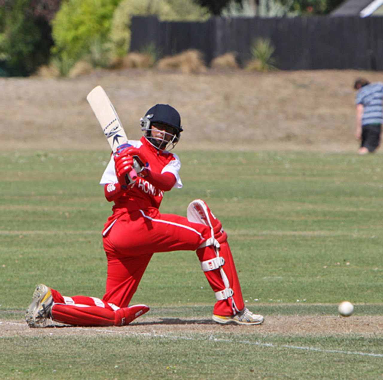 Hong Kong Under-19's Shakeel Haq batted brilliantly for 55 against Canterbury Under-19 in an ICC Under-19 Cricket World Cup 2010 warm-up match at Burwood Park, Christchurch
