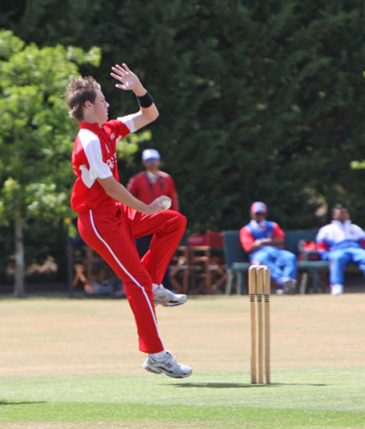 Max Tucker claimed 2-16 against USA U19 at "The Willows" in an ICC U19 Cricket World Cup 2010 warm-up match
