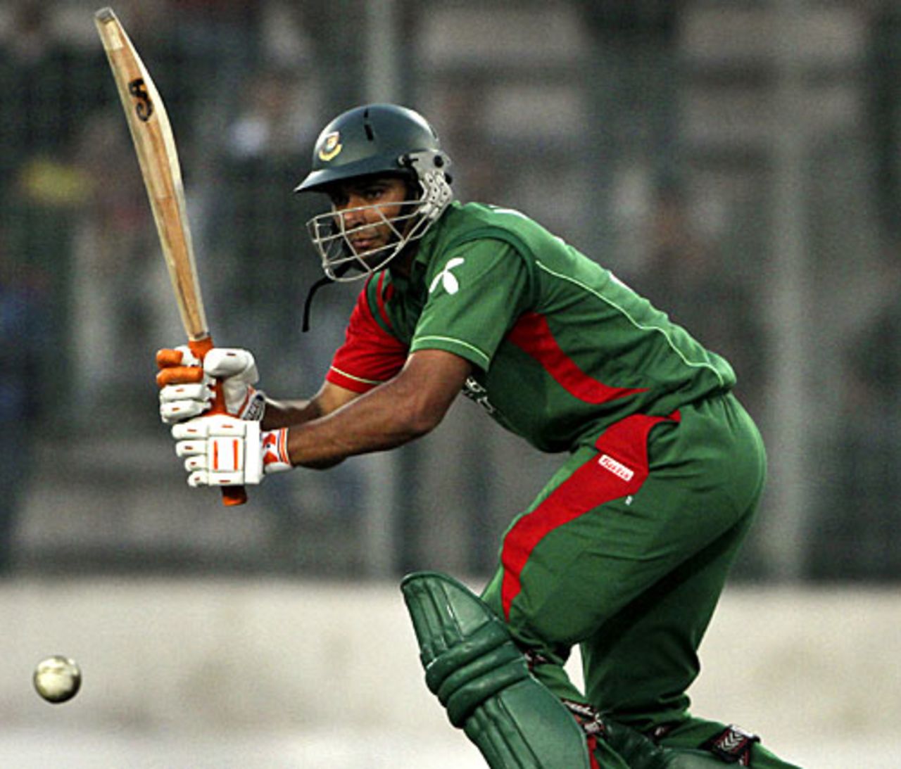 Mahmudullah plays through the legside, Bangladesh v India, Tri-series, 6th ODI, Mirpur, January 11, 2010