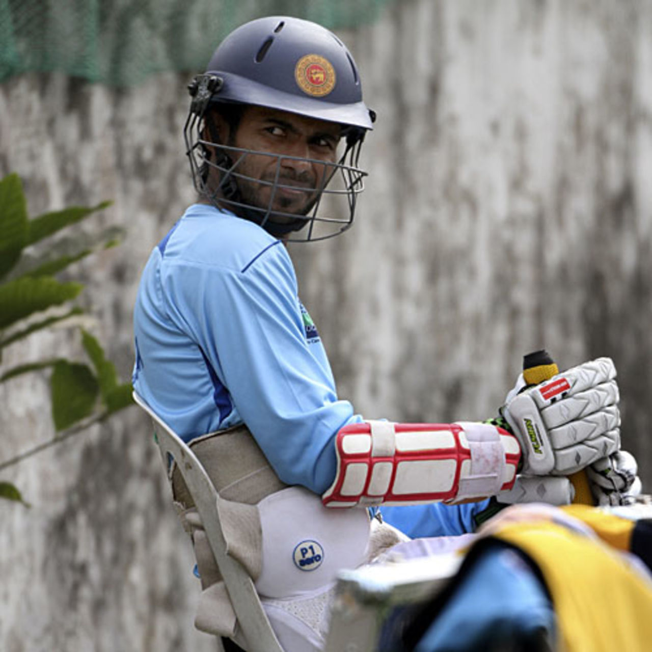 Upul Tharanga awaits his turn at batting practice, Dhaka, January 12, 2010