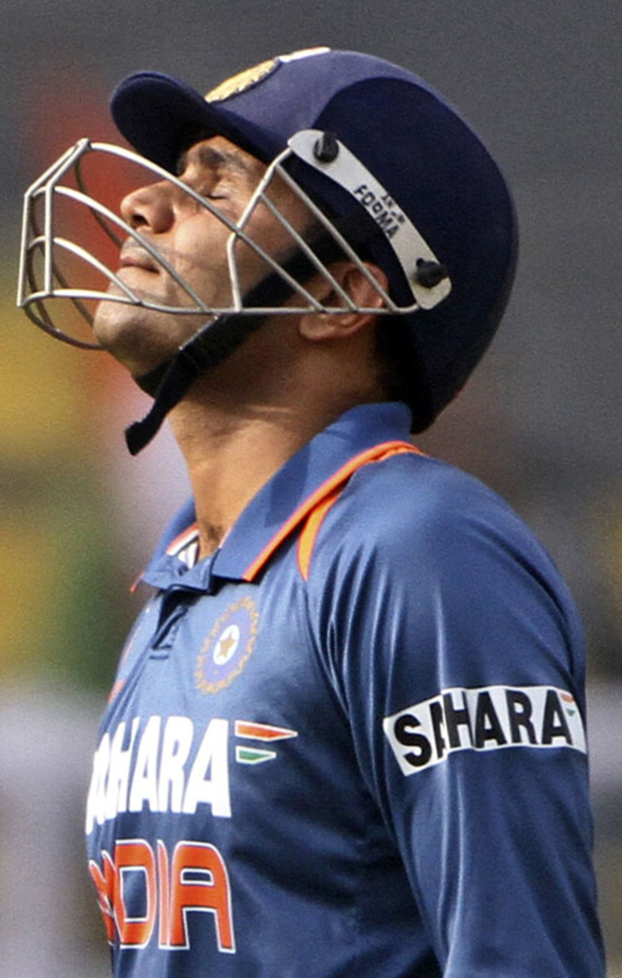 Virender Sehwag is disappointed with his shot selection, India v Sri Lanka, Tri-series final, Mirpur, January 13, 2010