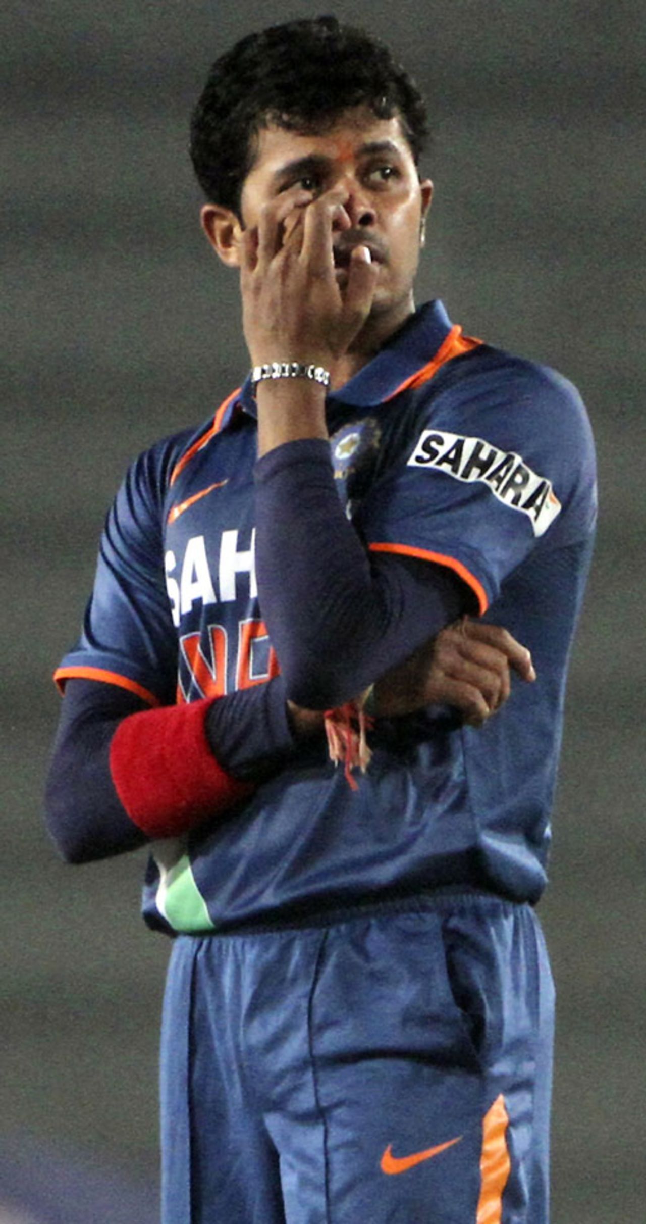 Sreesanth had a forgettable first spell, India v Sri Lanka, Tri-series final, Mirpur, January 13, 2010