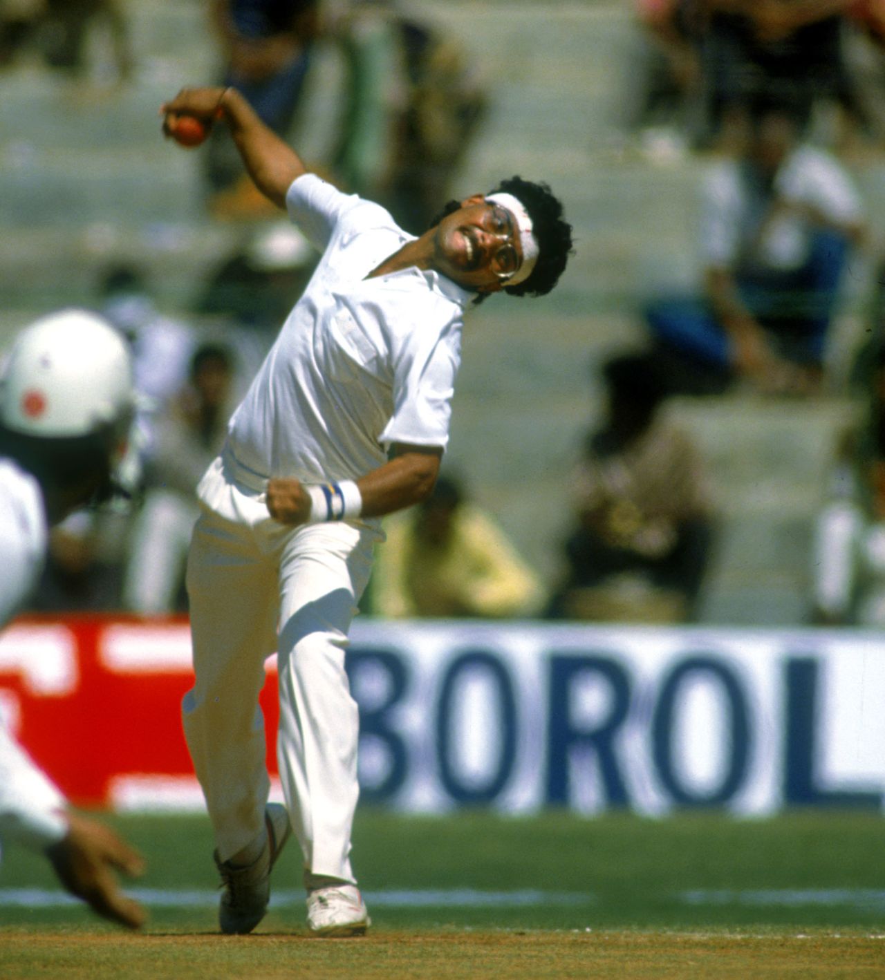Narendra Hirwani took 6 for 59, India v New Zealand, 1st Test, Bangalore, 5th day, November 17, 1988