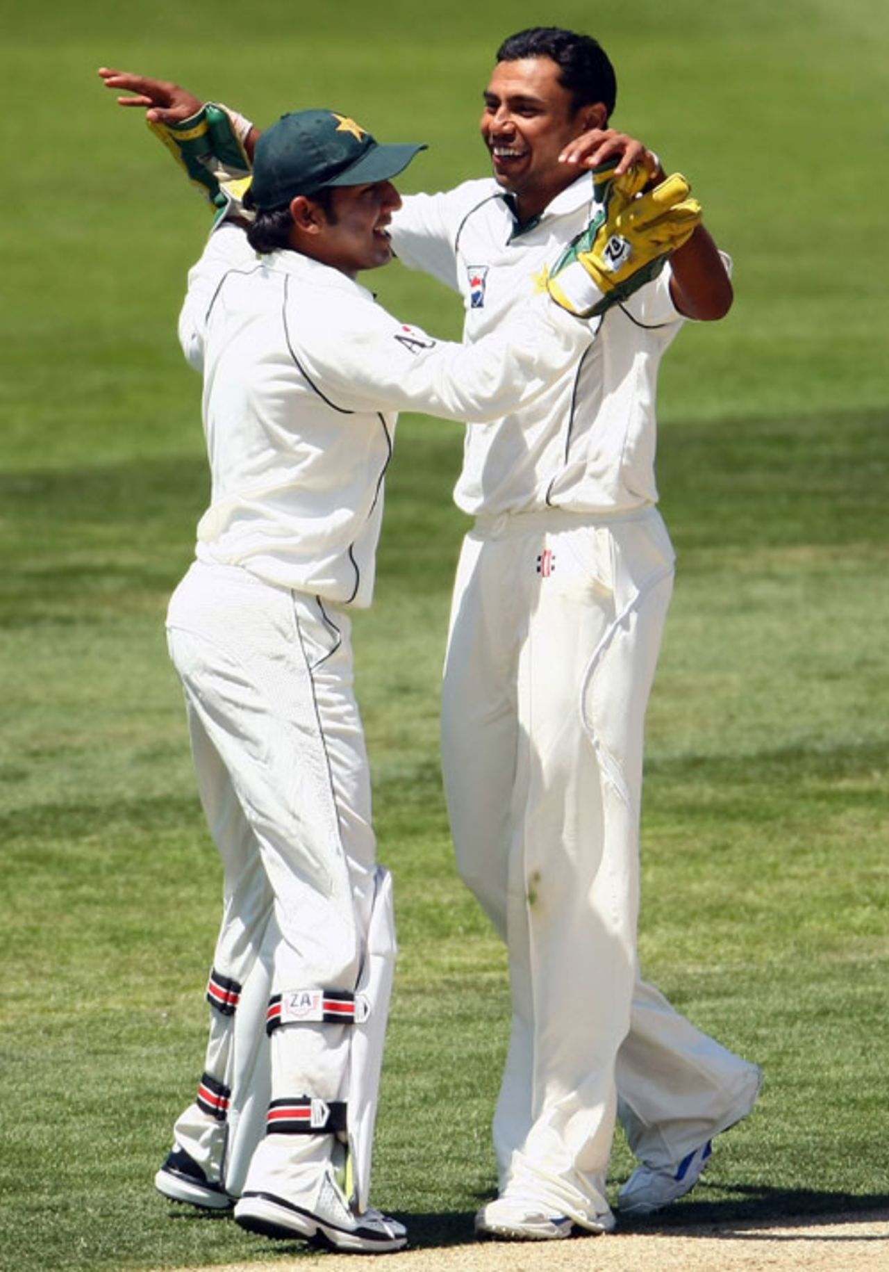 Danish Kaneria is happy after removing Ricky Ponting, 3rd Test, Australia v Pakistan, 2nd day, Hobart, January 15, 2010