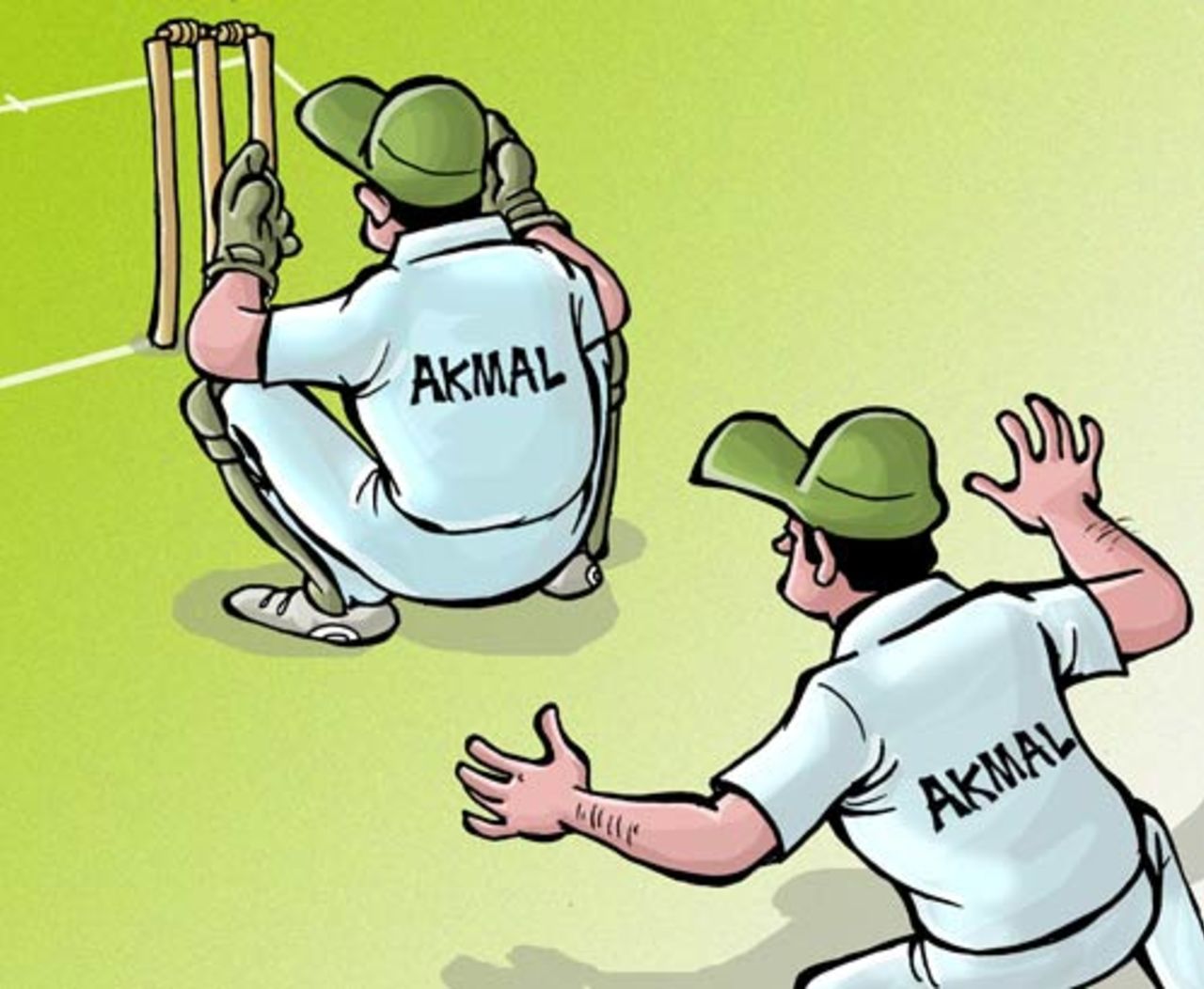 Cartoon: Back-up for Akmal