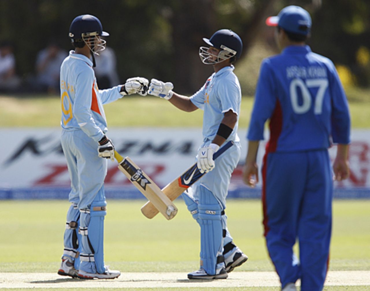 Ashok Menaria and Mandeep Singh finished off the job for India, Afghanistan Under-19s v India Under-19s, 1st Match, Group A, ICC Under-19 World Cup, Lincoln, January 15, 2009