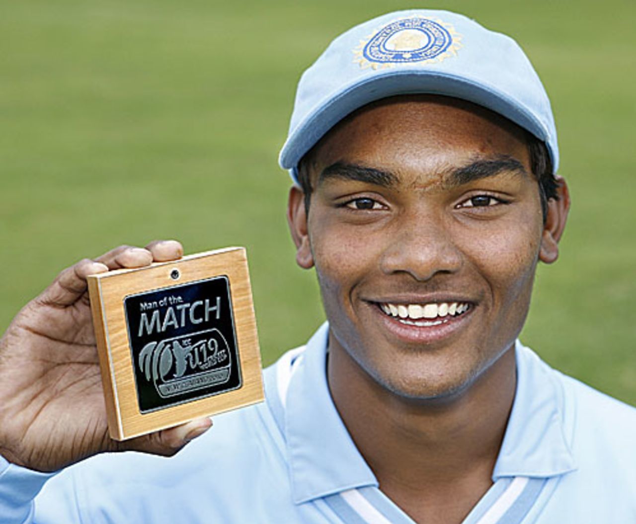 Sandeep Sharma was the Man of the Match for his parsimonious figures of 3 for 11, India Under-19s v Hong Kong Under-19s, 11th Match, Group A, ICC Under-19 World Cup, Christchurch, January 17, 2010