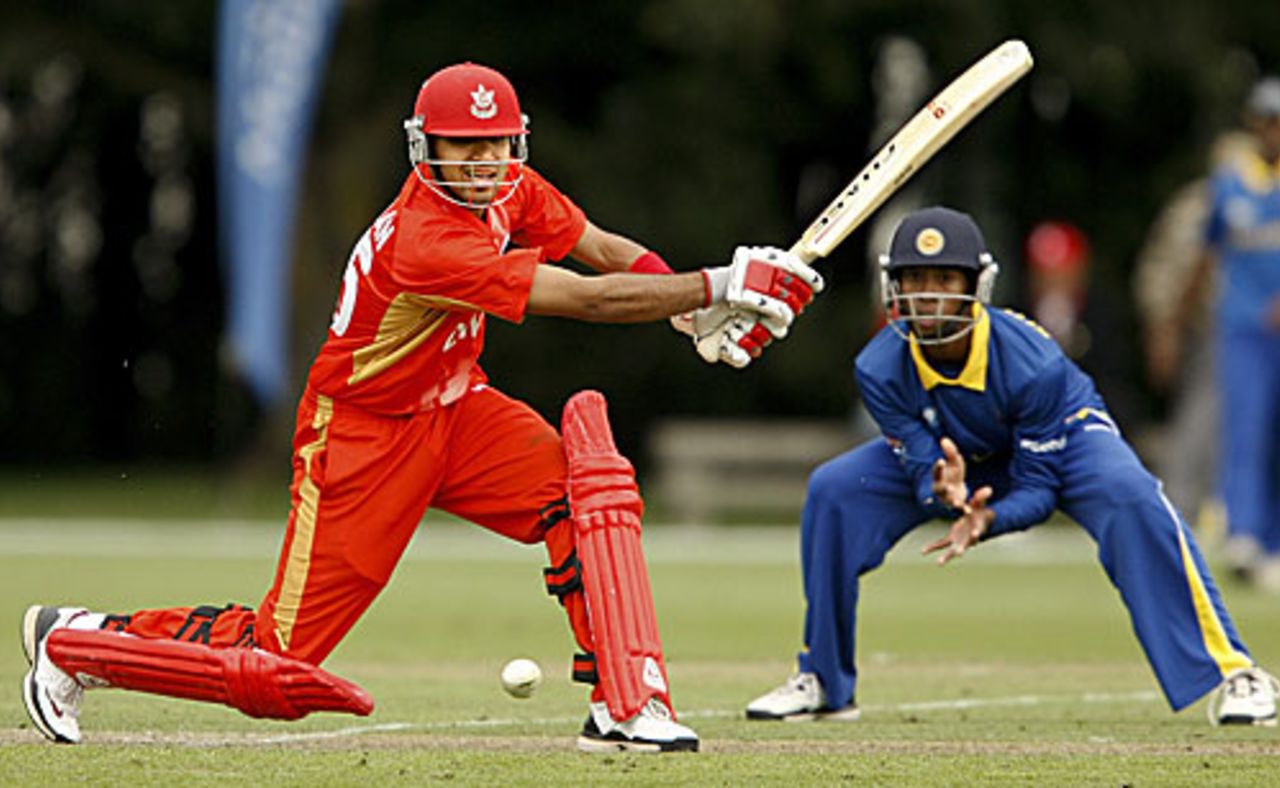Hiral Patel played the lone hand for Canada with 69, Canada Under-19s v Sri Lanka Under-19s, 14th Match, Group C, ICC Under-19 World Cup, Lincoln, January 18, 2010