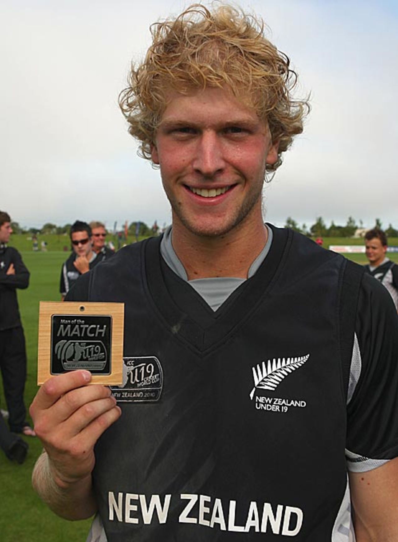 Harry Boam was named Man of the Match for his 85, New Zealand Under-19s v Sri Lanka Under-19s, 23rd Match, Group C, ICC Under-19 World Cup, Christchurch, January 20, 2010