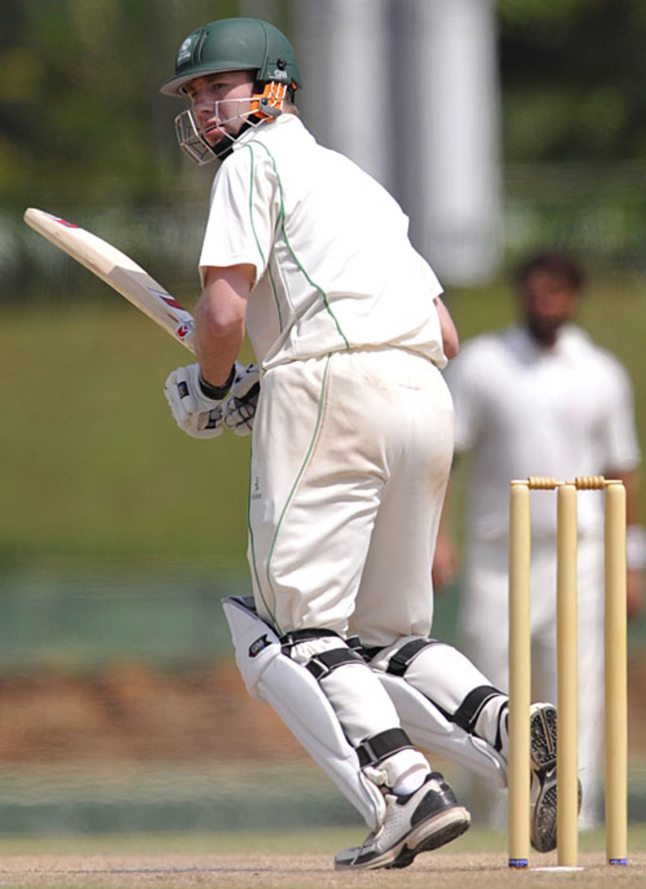 Andrew White flicks it on the leg side, Afghanistan v Ireland, ICC Intercontinental Cup, Dambulla, 4th day, January 24, 2010