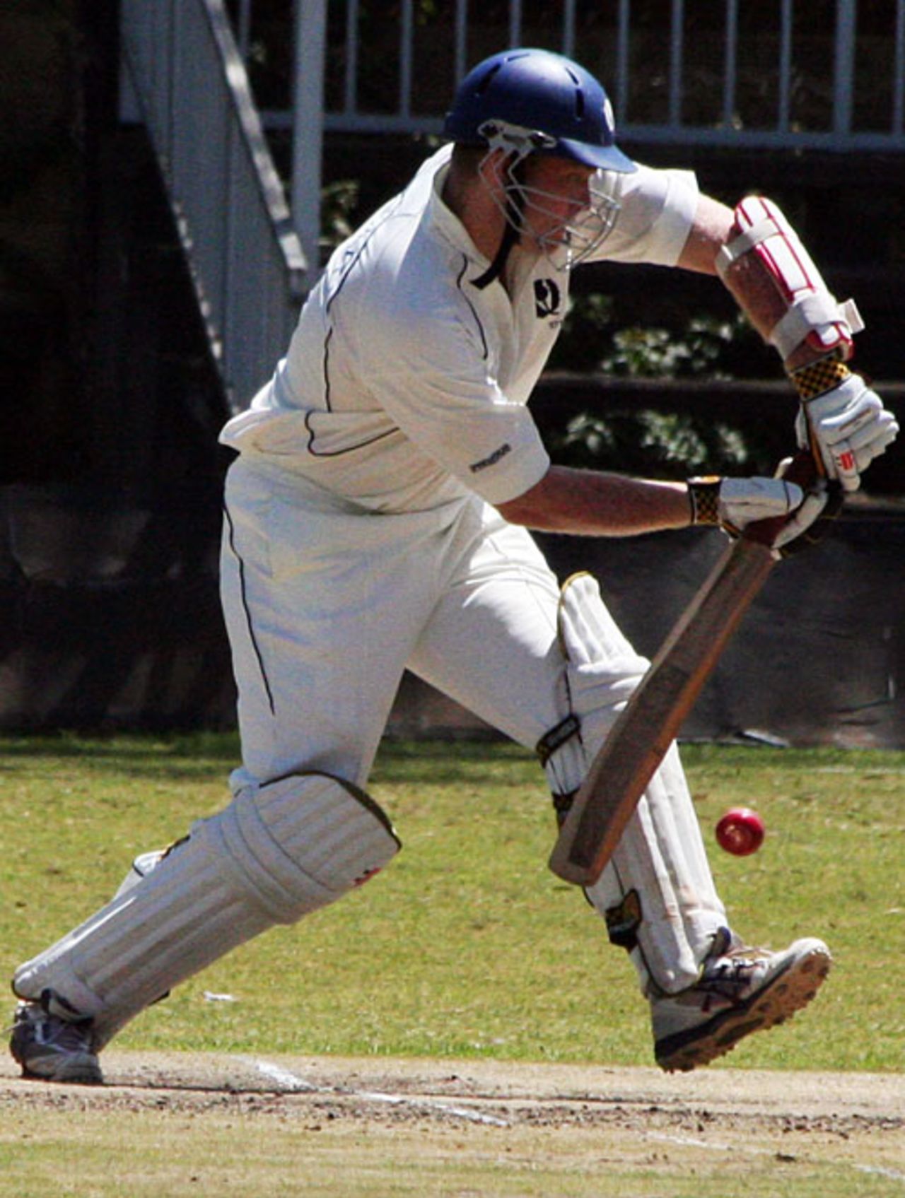 Douglas Lockhart on his way to unbeaten fifty, Kenya v Scotland, Intercontinental Cup, Nairobi, 4th day, January 28, 2009