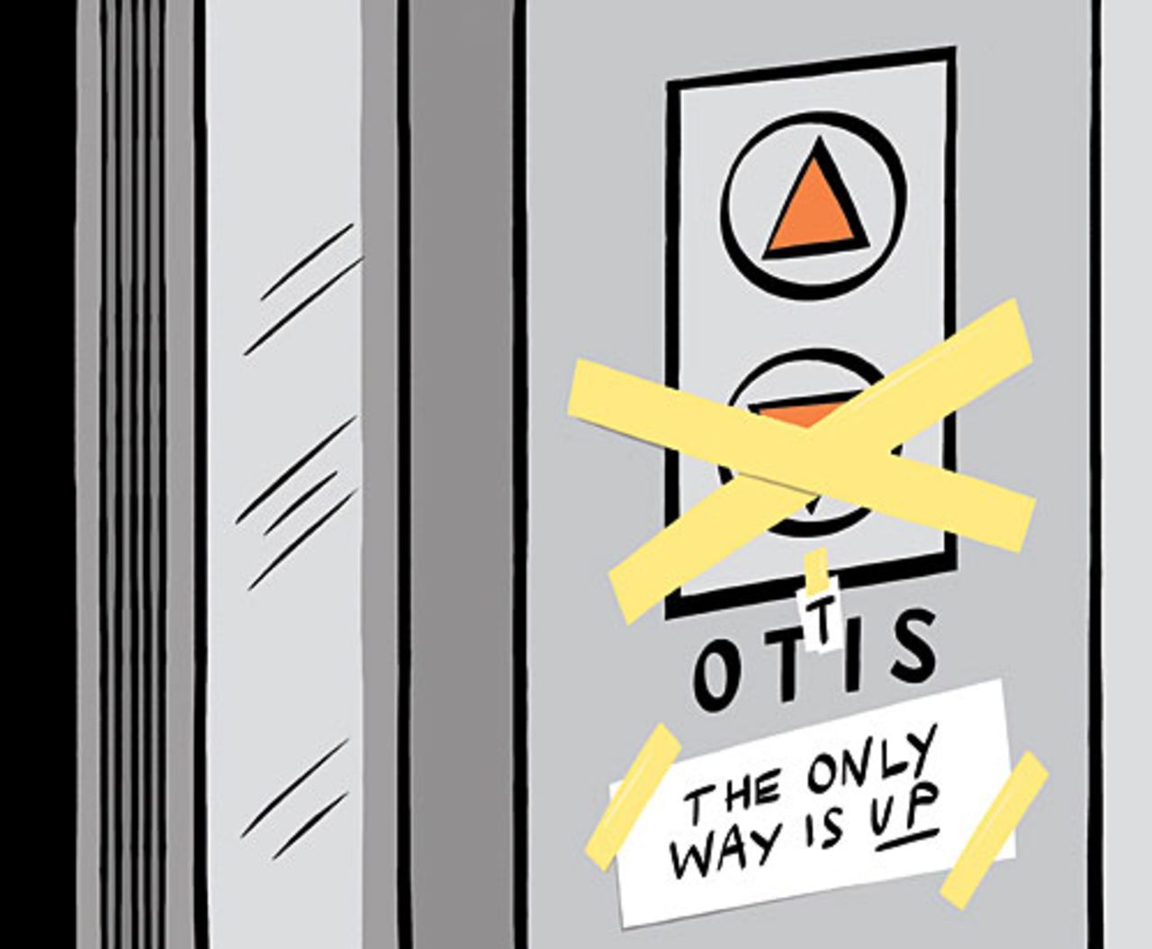 Cartoon: The only way us up