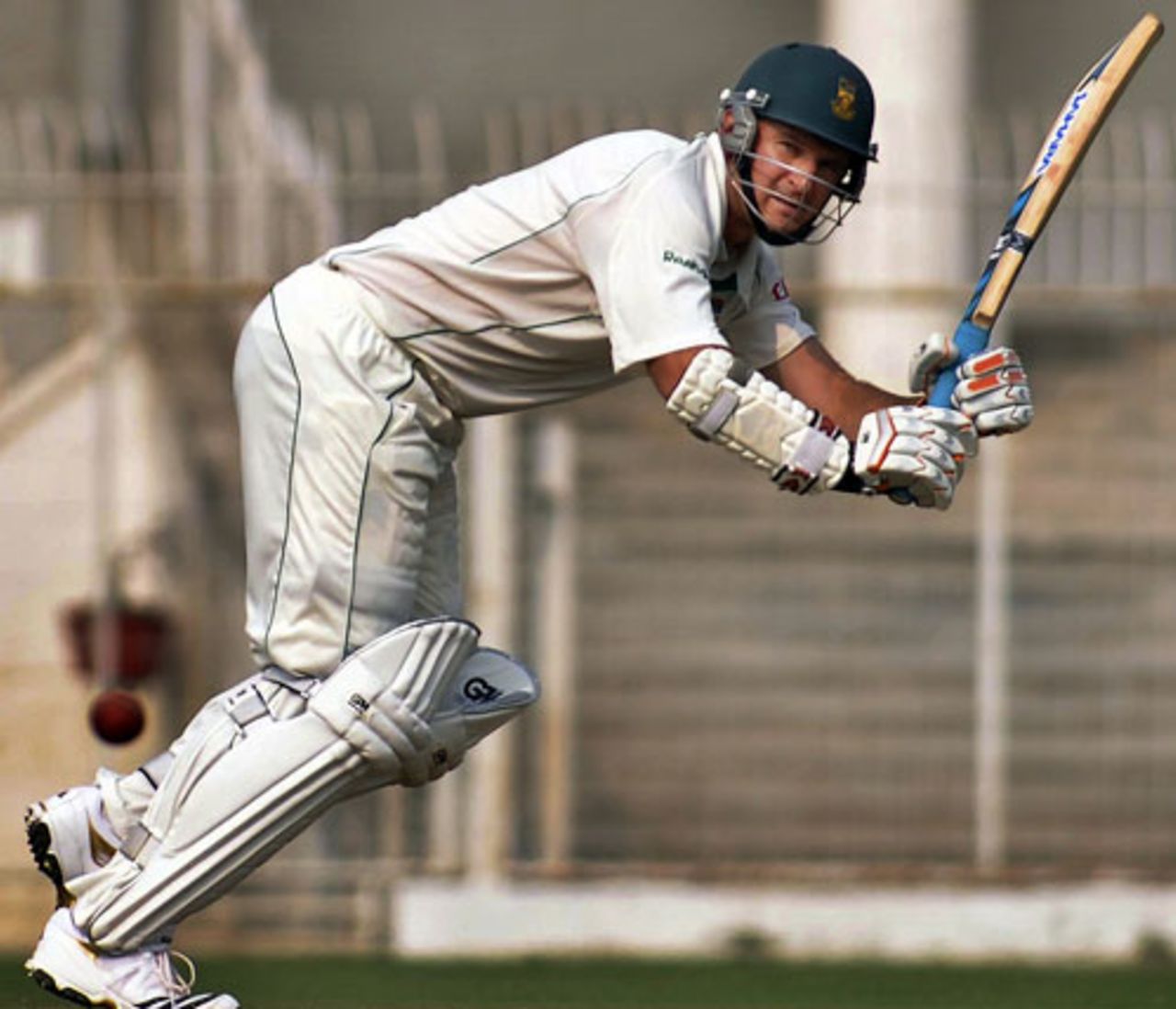 Graeme Smith flicks during his knock of 45, Indian Board President's XI v South Africans, tour match, 2nd day, Nagpur, February 3, 2010