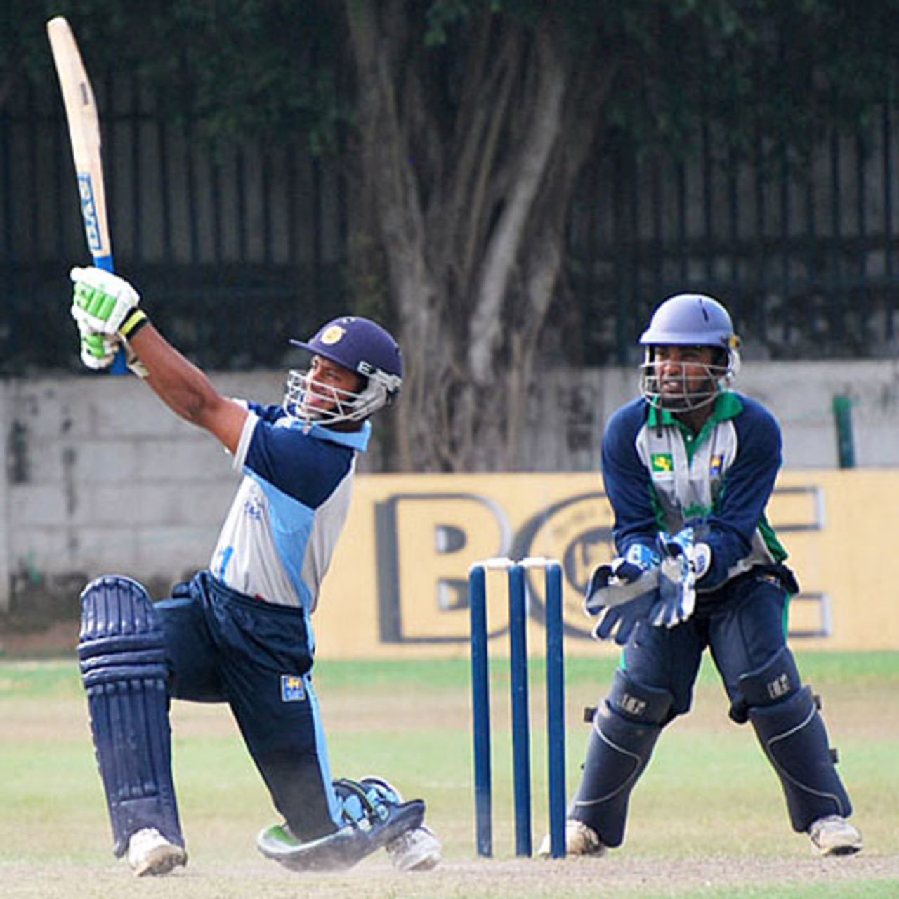 Chathura Peiris goes on the attack, Sri Lanka Cricket Combined XI v Wayamba, Sri Lanka Cricket Inter-Provincial Limited Over Tournament, Colombo, February 9, 2010