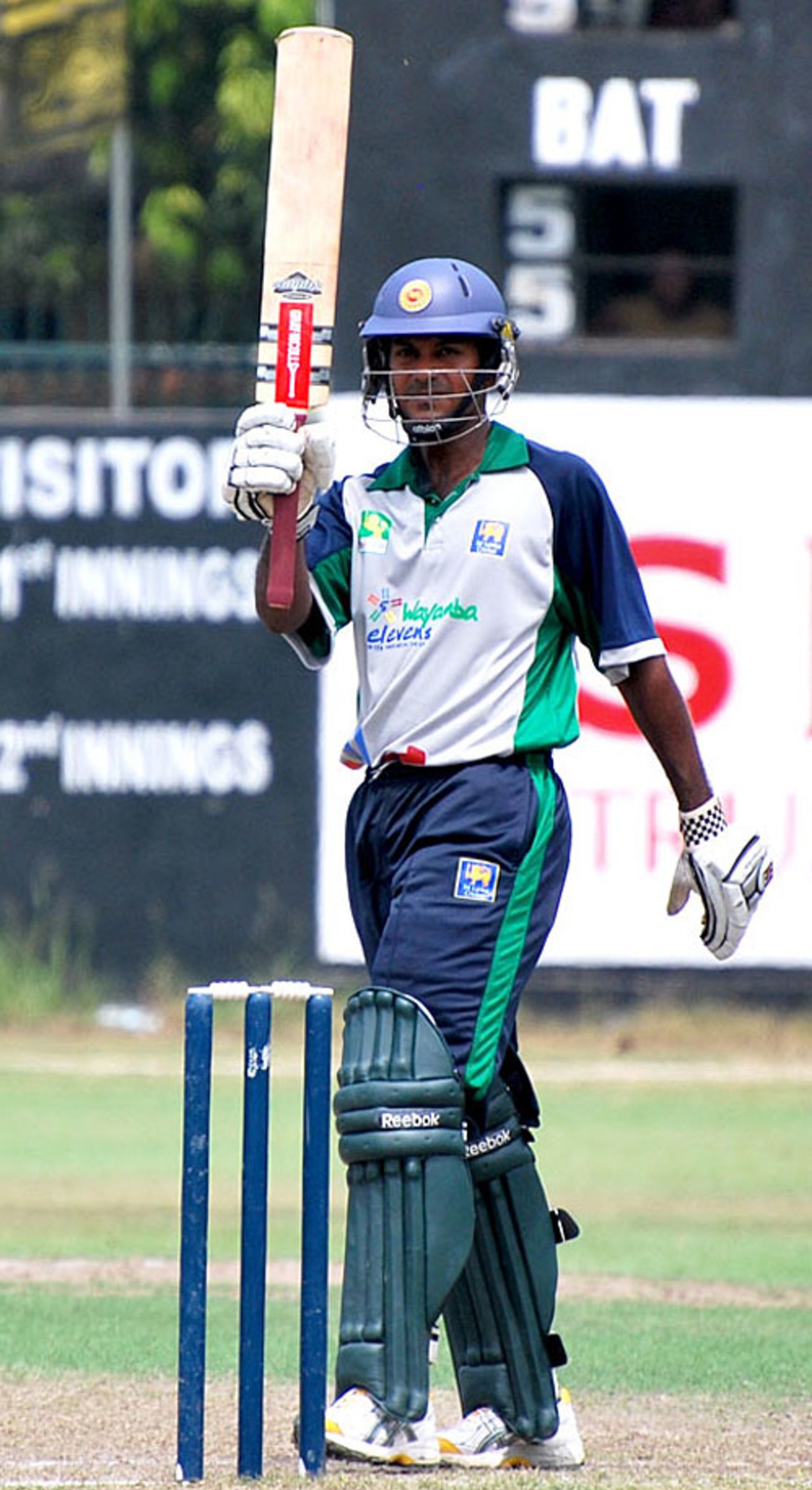 Jeevantha Kulatunga brings up his hundred , Sri Lanka Cricket Combined XI v Wayamba, Sri Lanka Cricket Inter-Provincial Limited Over Tournament, Colombo, February 9, 2010