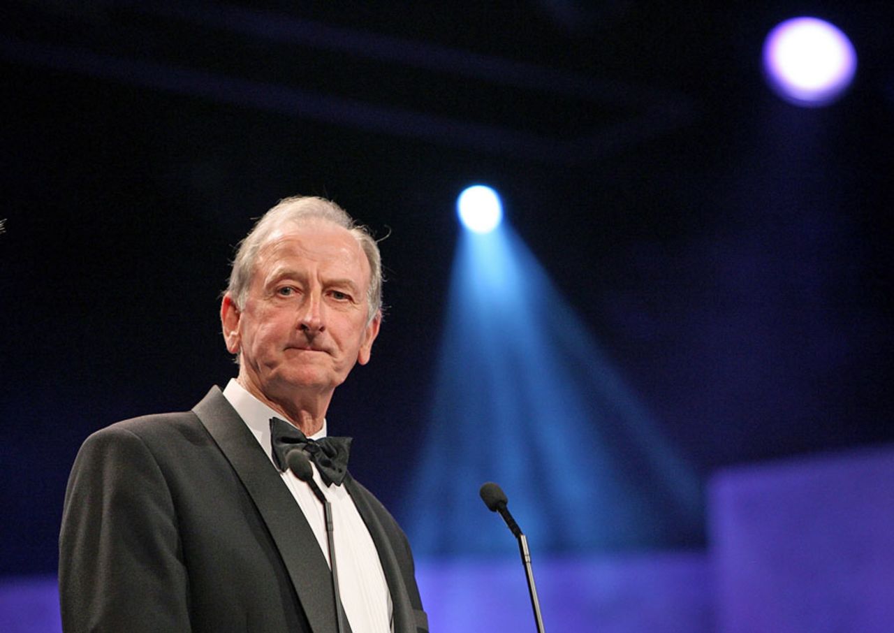 Bill Lawry is inducted into the Australian Cricket Hall of Fame, Melbourne, February 15, 2010